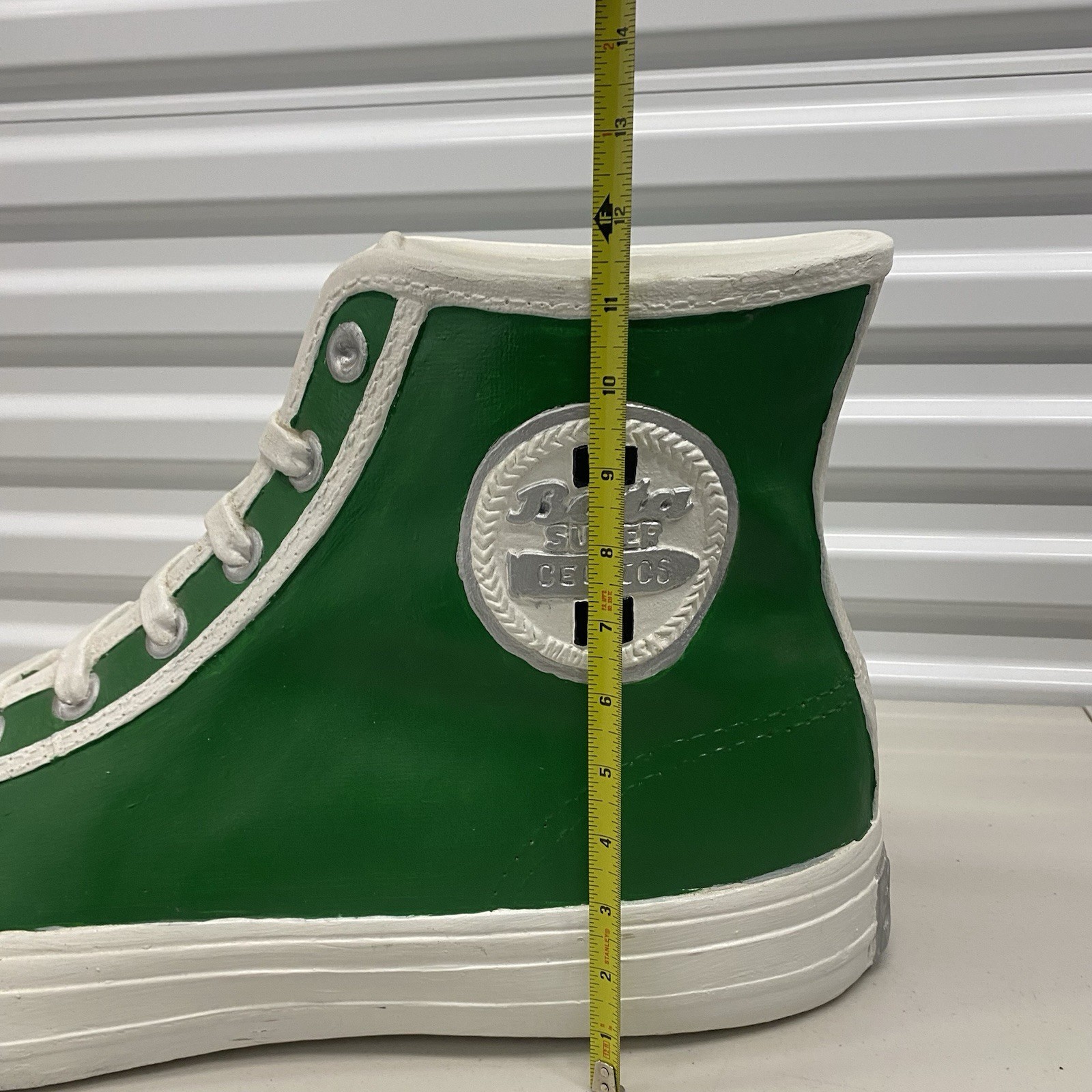 Amazing Vintage Bata Super Shoe Green Boston Celtics Store Display Advertisement