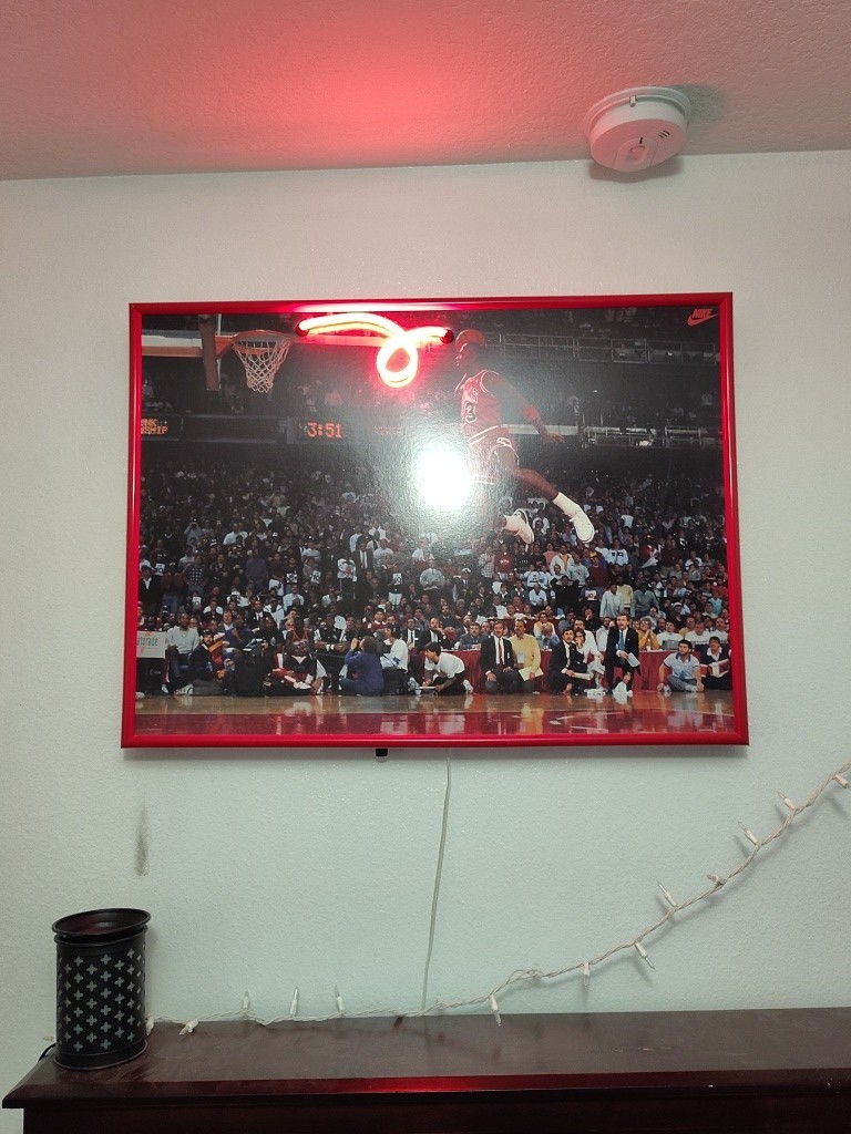 Michael Jordan #23 1988 Free Throw Line Dunk Contest Store Display Nike Sign