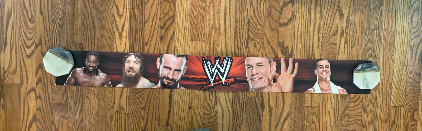 Toys R Us WWE Store Display Strip Shelf Talker 48” X 5 1/4” Cena Bryan CM Punk