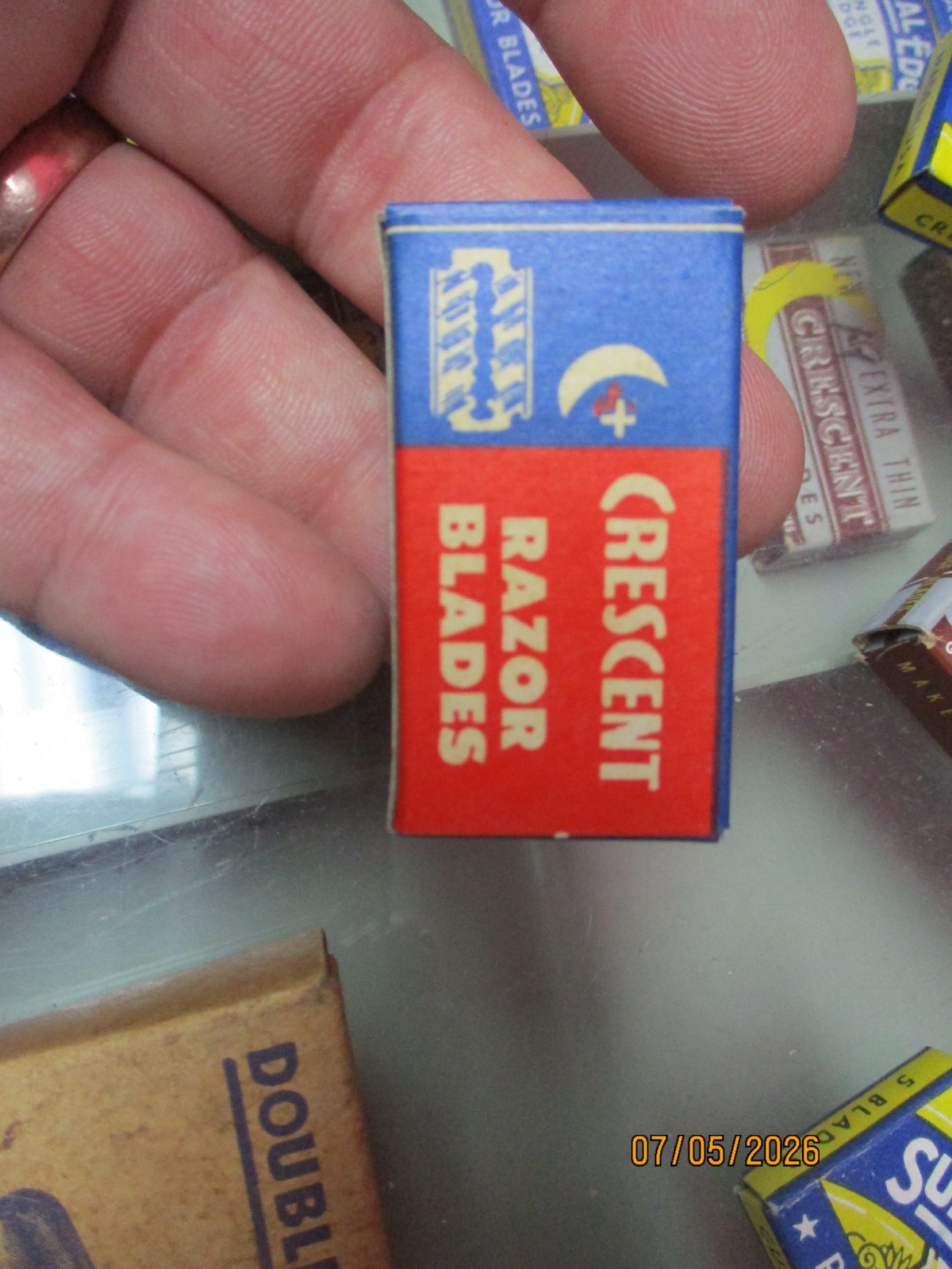 Original 1956 GILLETTE Safety Razor Store Countertop Display, Full of Old Stock