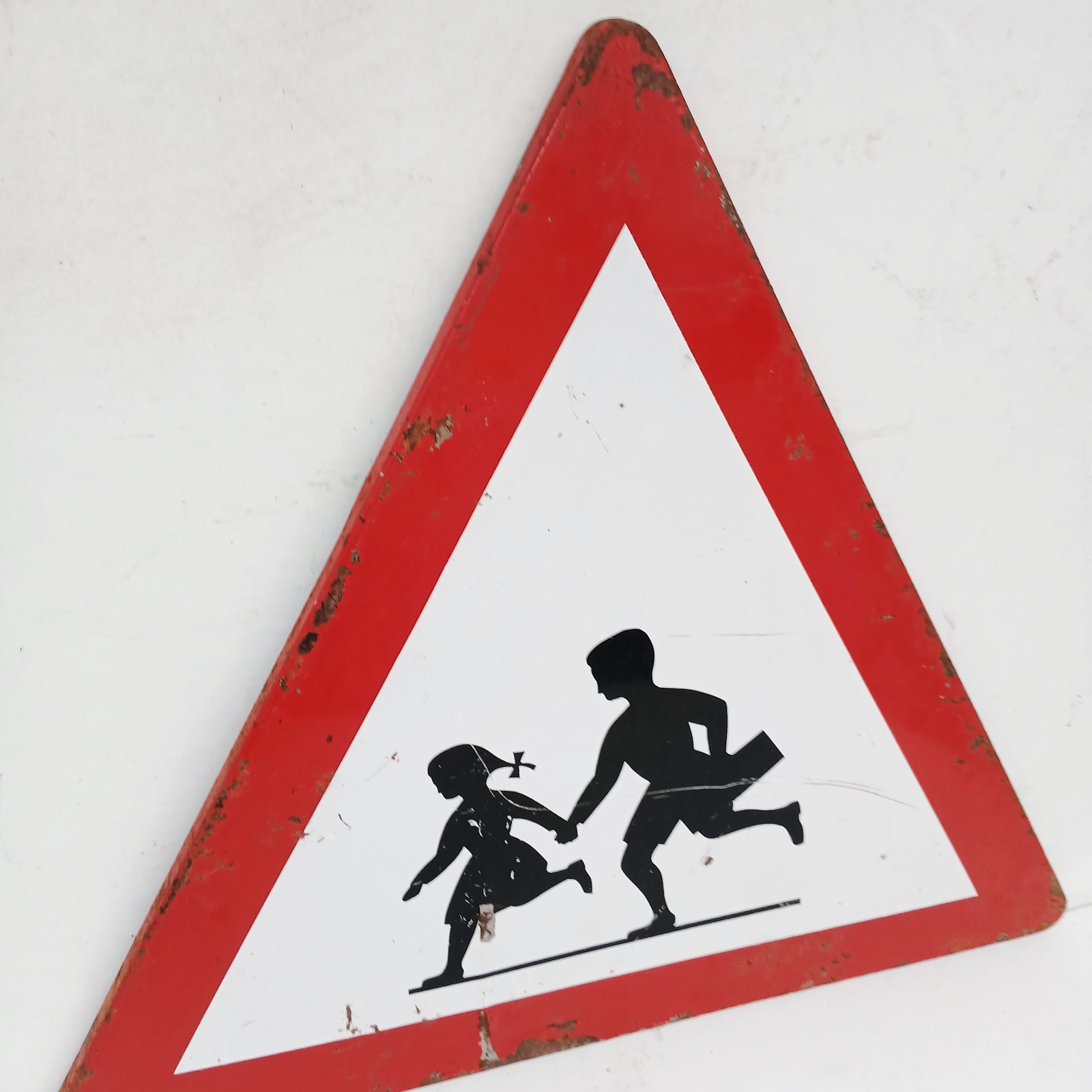 Vintage 1960s France Enamel Sign