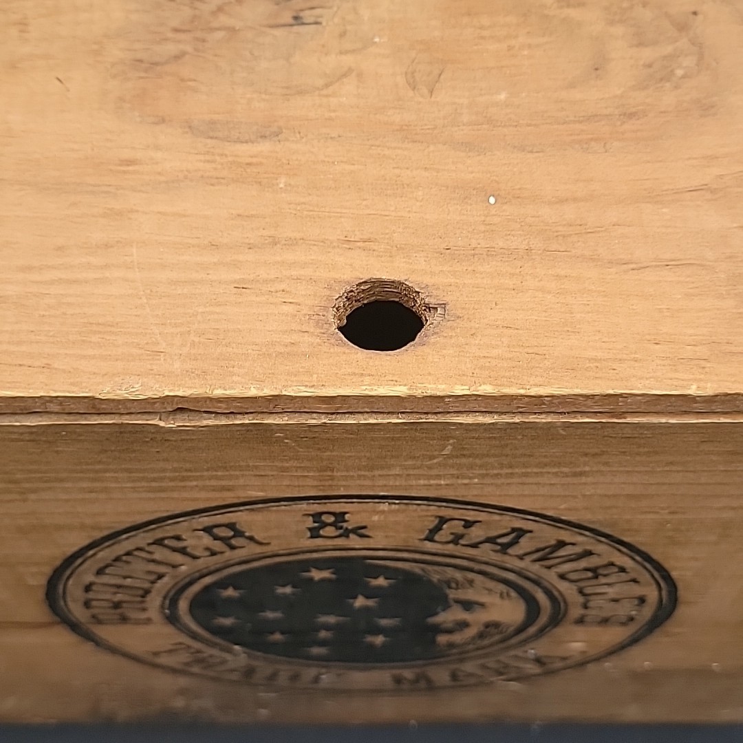 Vintage Procter & Gamble Ivory Soap Wood Advertising Crate Box with Handles 18″