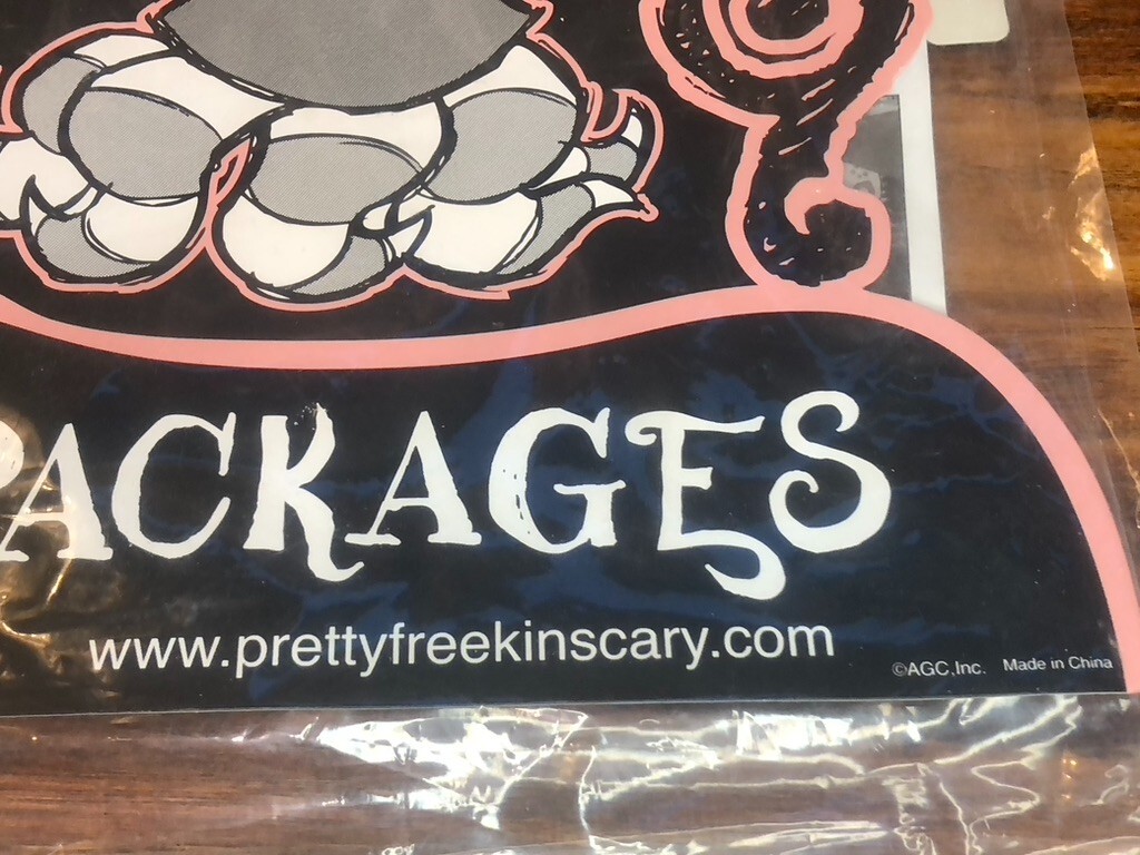 Brand New Pretty Freekin Sscary Walmart Display in Sealed Bag Rare Vintage