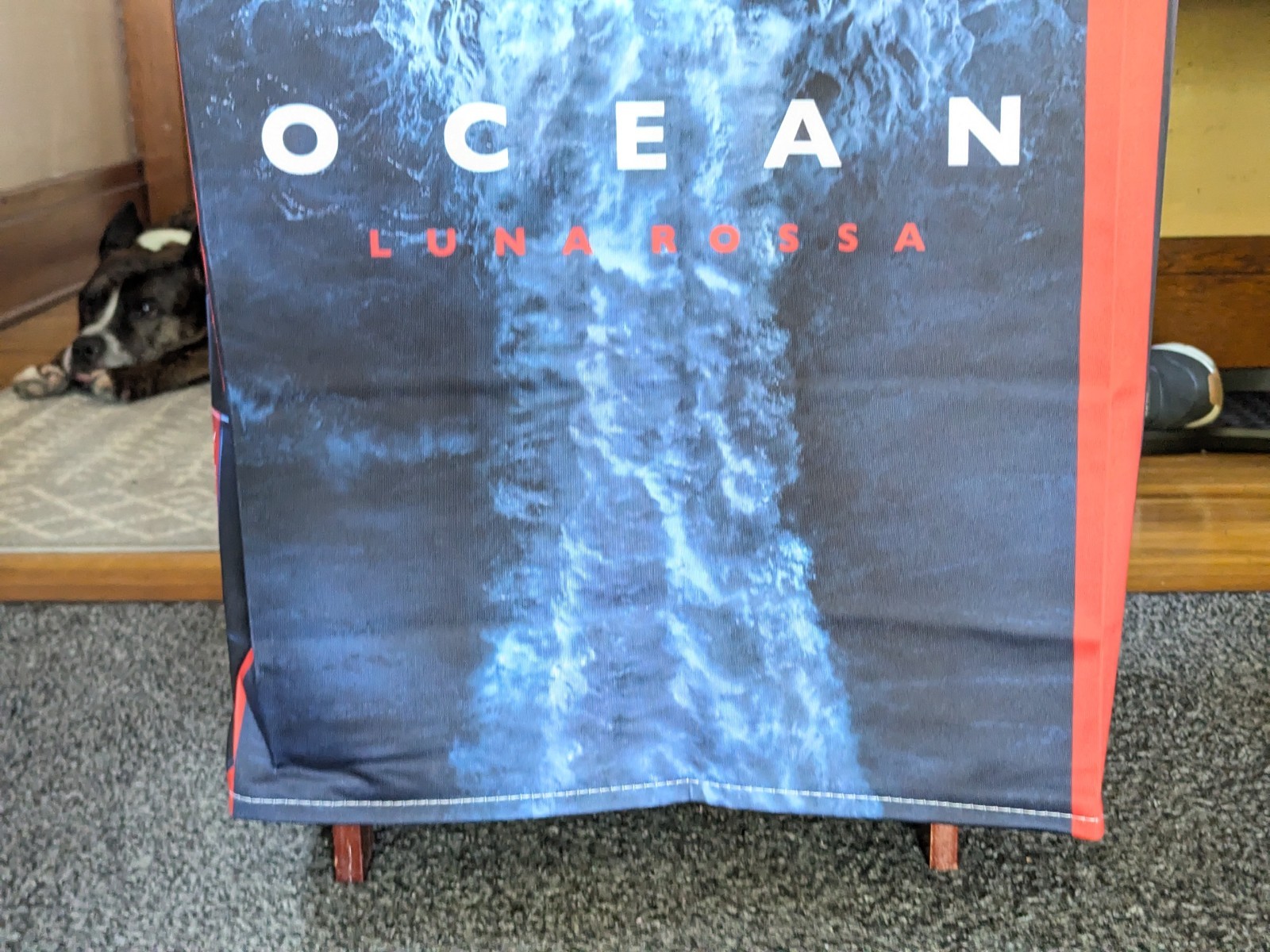 Prada Luna Rossa Ocean Eau De Parfum 3D Retail Display Promo Cloth 18″x18″x42″