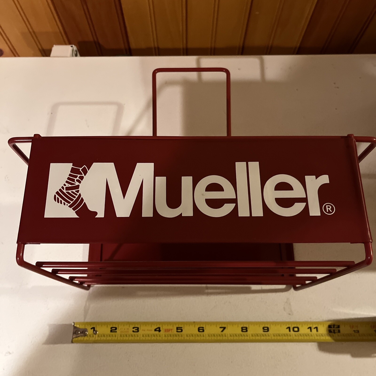 Vintage Mueller Ankle Socks Metal Store Display Rack Carrier