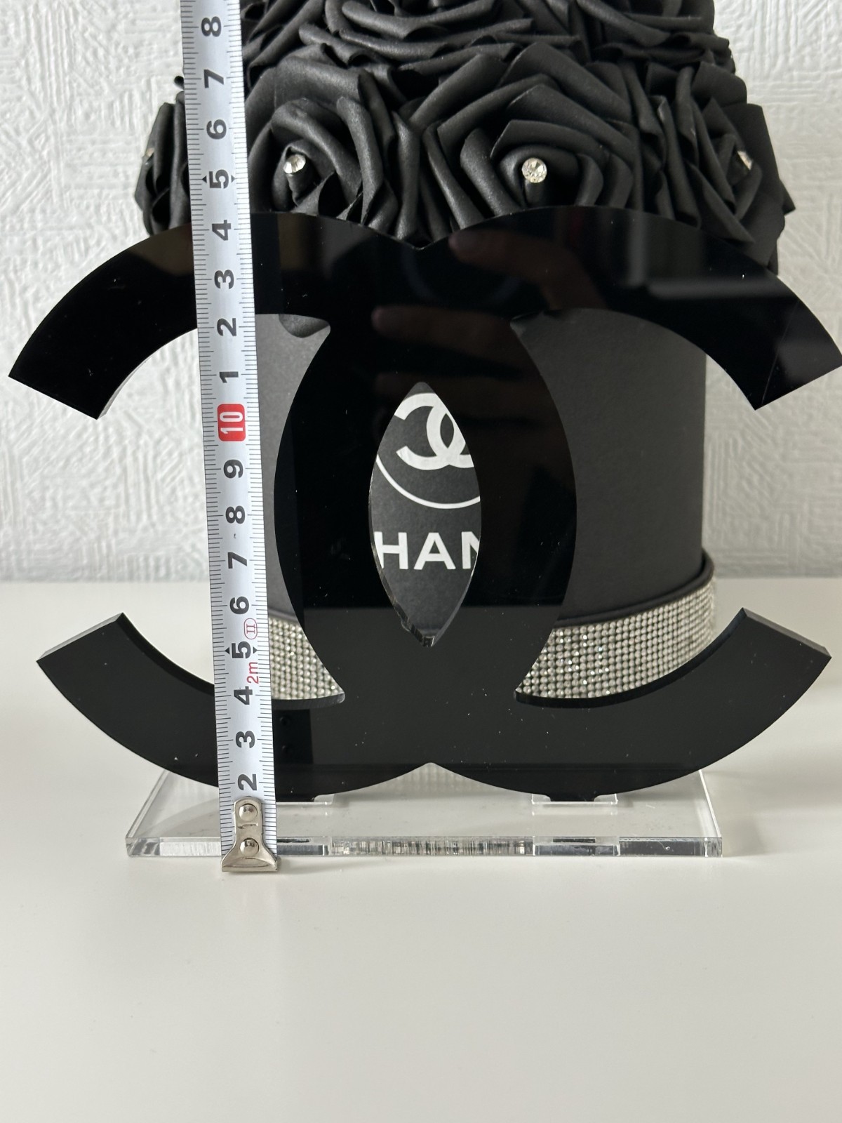 Chanel Logo Black Store Display CoCo Mark Logo Acrylic New