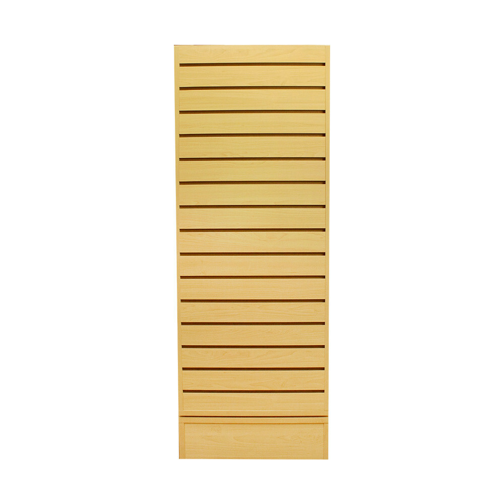 MAPLE 20”x20”x54” Revolving Slatwall Floor Display Rotating Cube Tower 4Sided