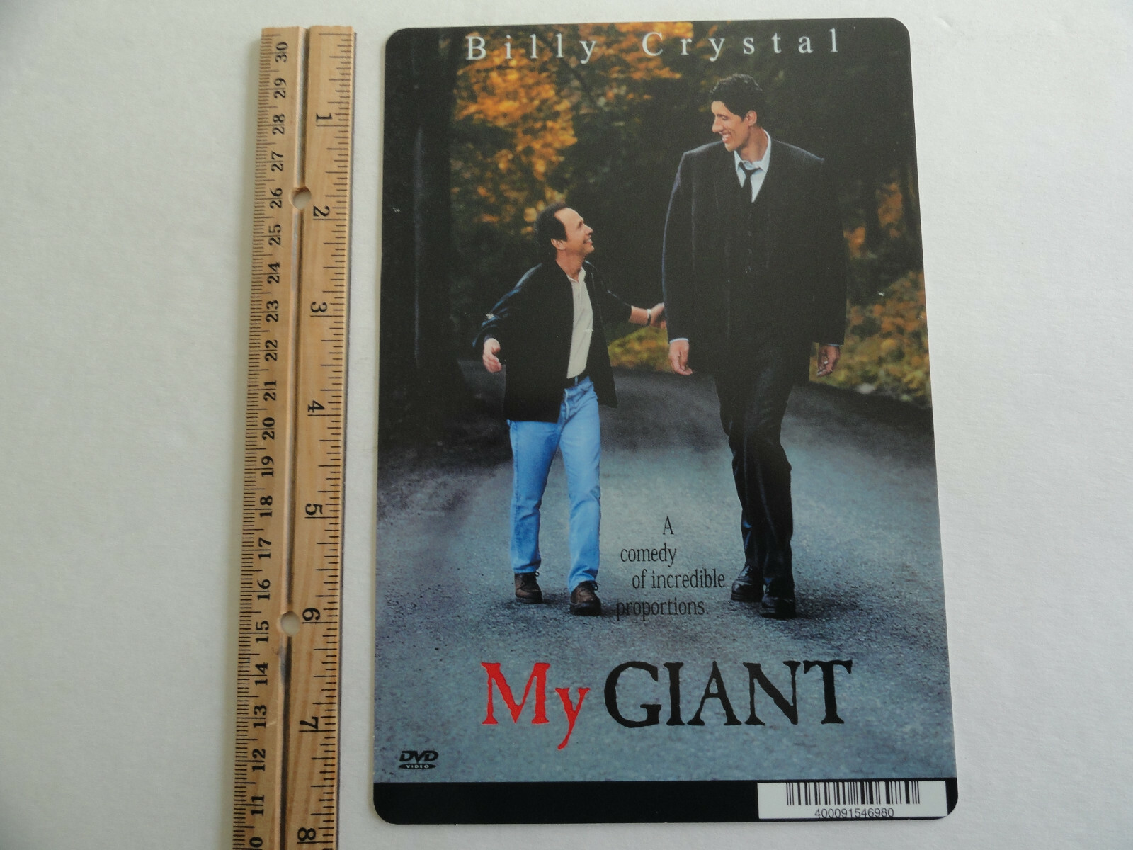 MY GIANT – BILLY CRYSTAL – BLOCKBUSTER VIDEO BACKER CARD 5″X8″