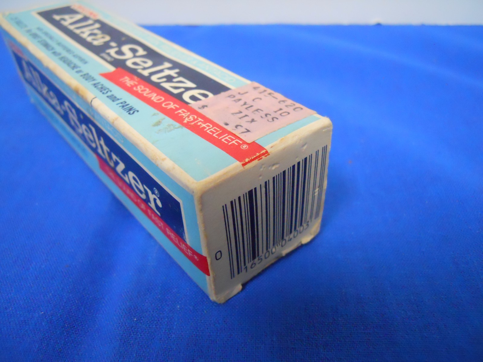 Vintage ALKA-SELTZER Counter Display w Tape Dispenser General/Country/Drug Store