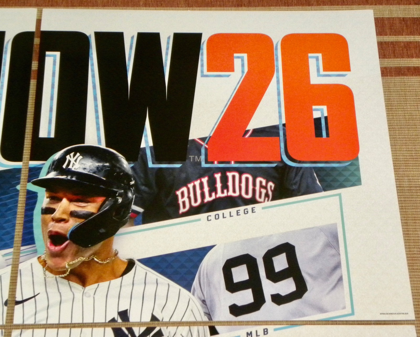 X-Large PS5 MLB THE SHOW 26 GameStop Retail Store Display ~ (4) 23½ x 24 Panels