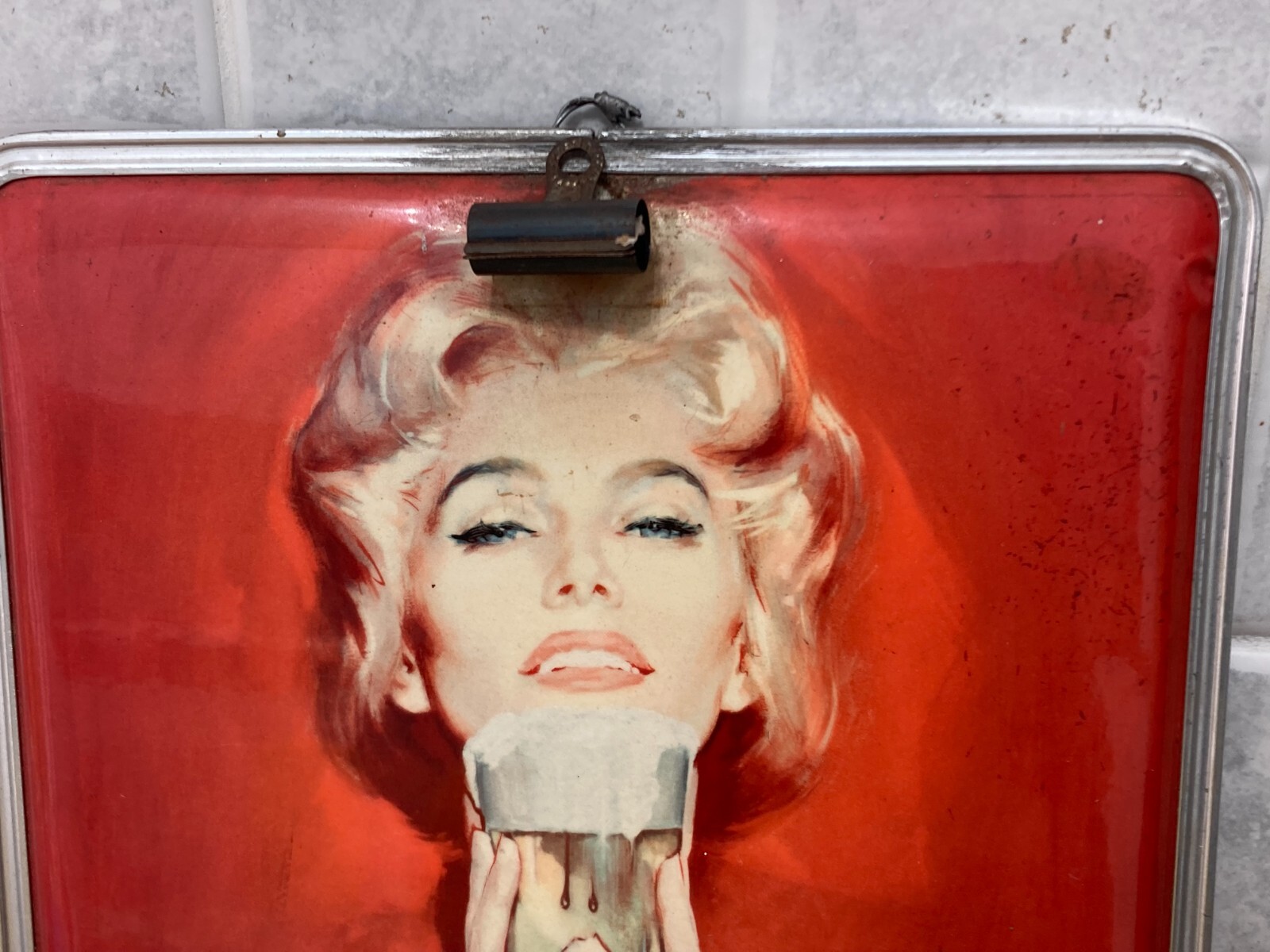 WUHRER MARILYN MONROE BEER ADVERTISING MECHANICAL PERPETUAL CALENDAR.???