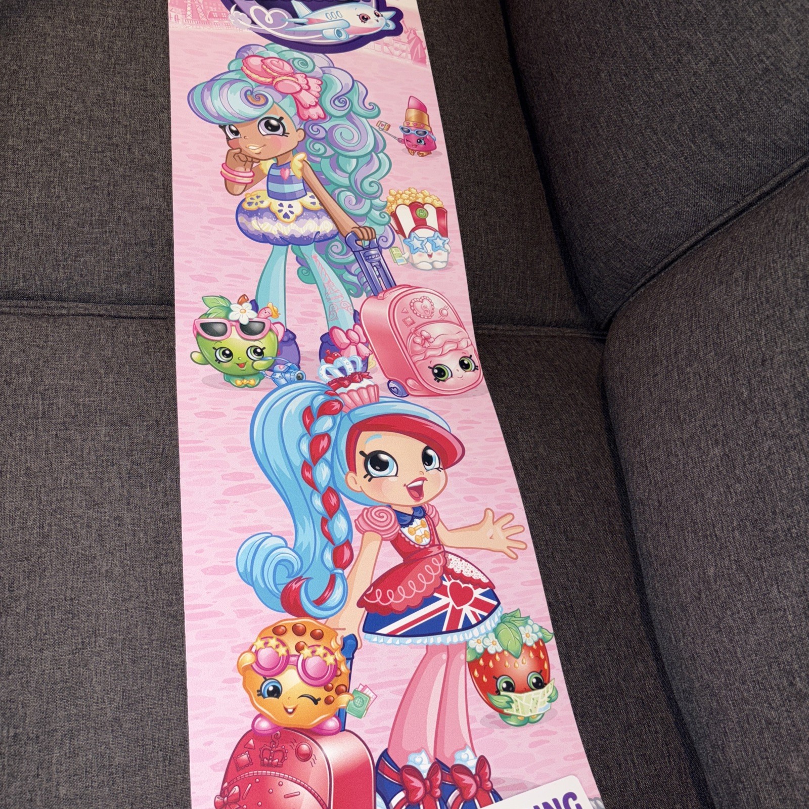 Toys R Us Geoffrey Retail Sign Store Aisle Display 48” X 10” Left. & Shopkins