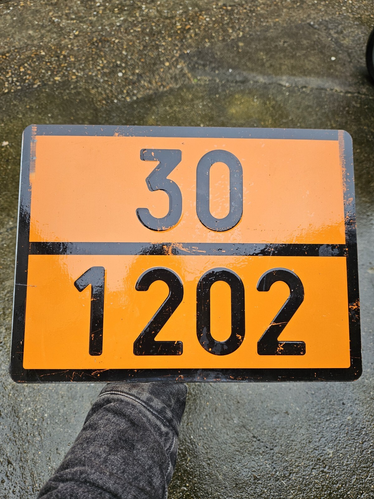 Antique Metal Transport Truck Plate