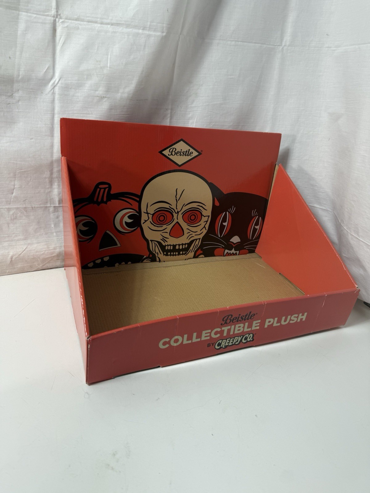 retail display box for the Collectible Plush by Creepy Co. Orange Box Black Cat