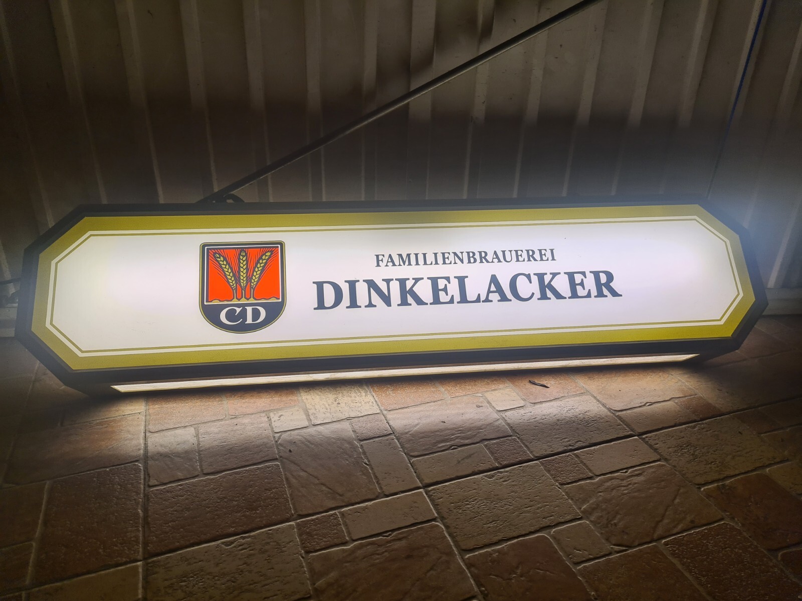 Table Sign Light Dinkelacker Counter Lamp Bar Lamp – Vintage