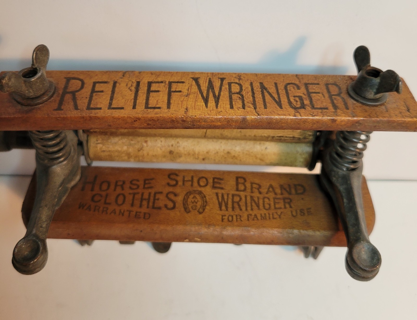 Salesman Sample Clothes Wringer Horse Shoe Brand