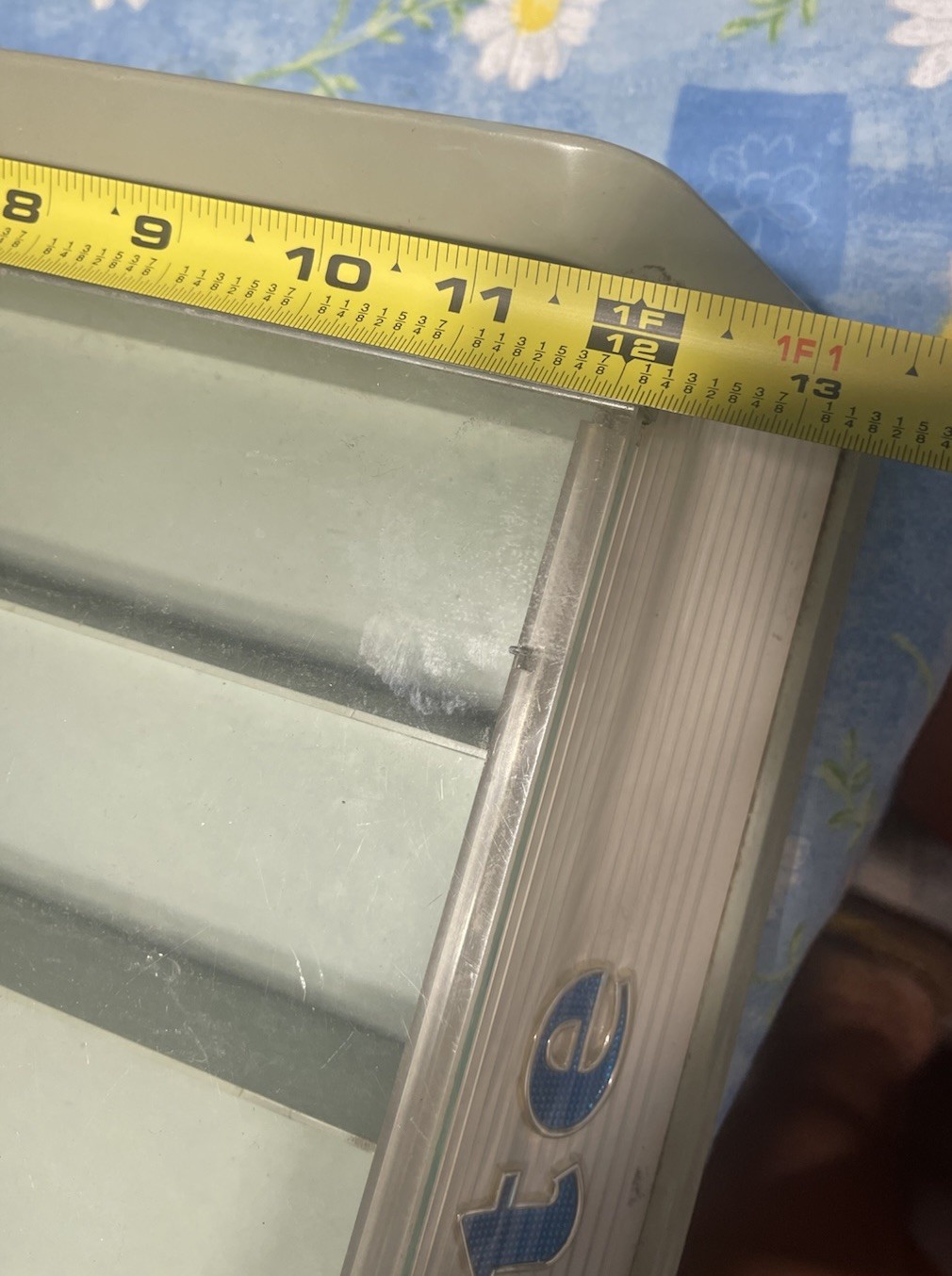 Vintage 1950s Gillette Razor Blade Wood Glass Counter Top Display Case