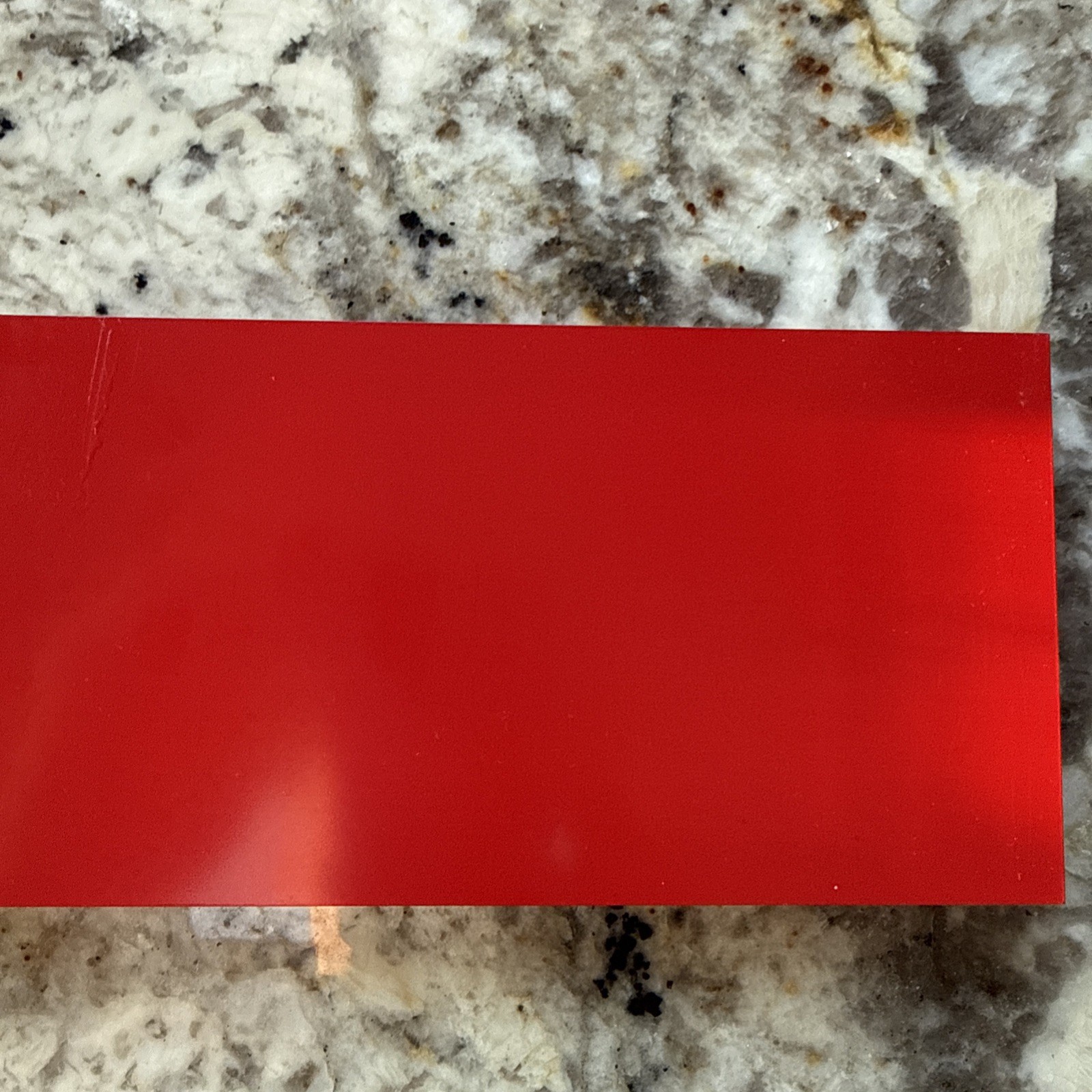 HUGO HUGO BOSS LOGO DISPLAY UNIT IN RED PLEXIGLASS