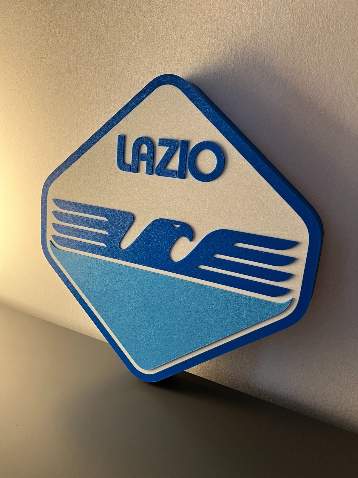 S. S. Lazio football light sign plate lighted sign logo Rome series A