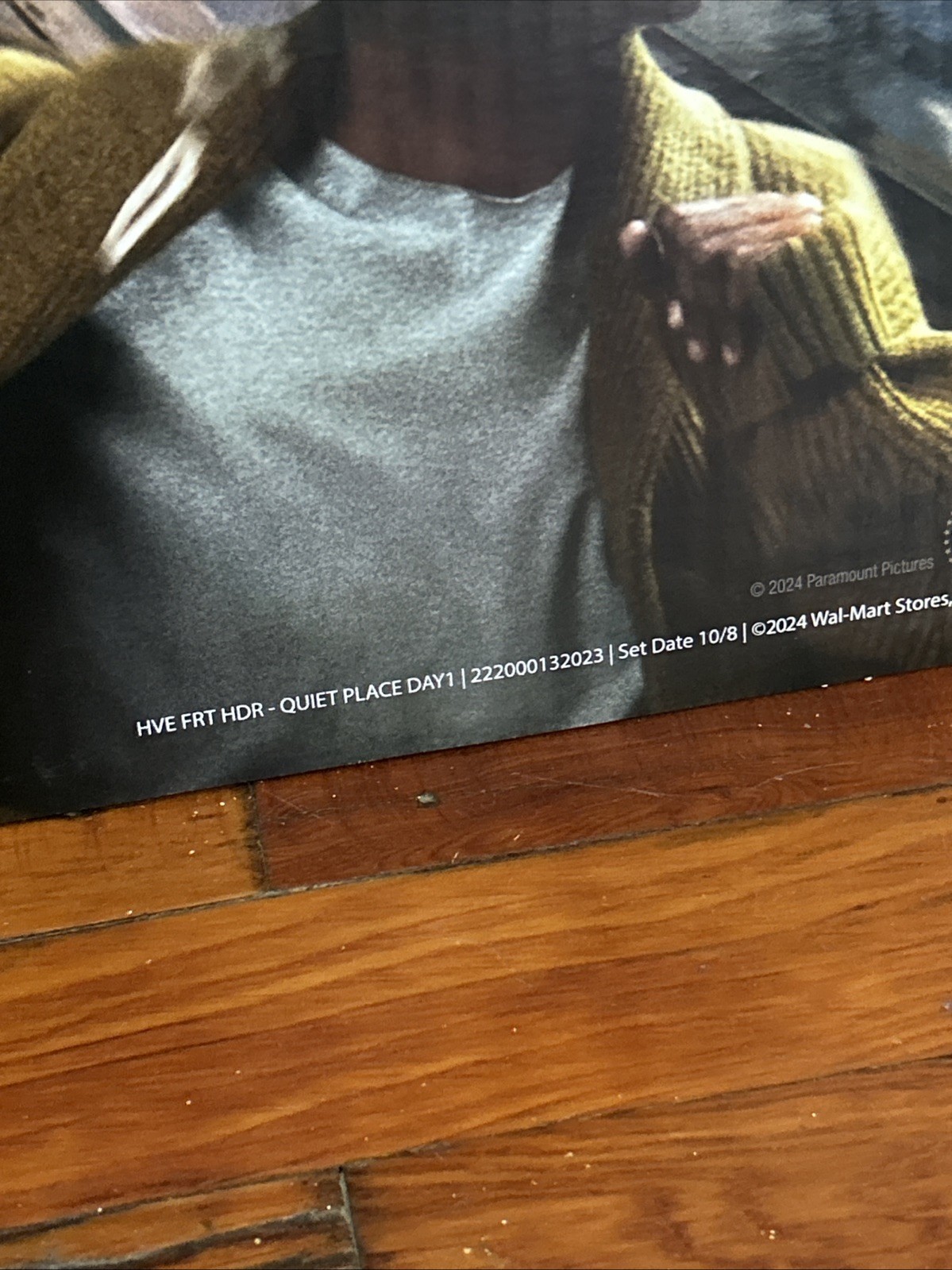 A Quiet Place: Day One Promotional Retail Store Display Sign Cardboard 30x12in