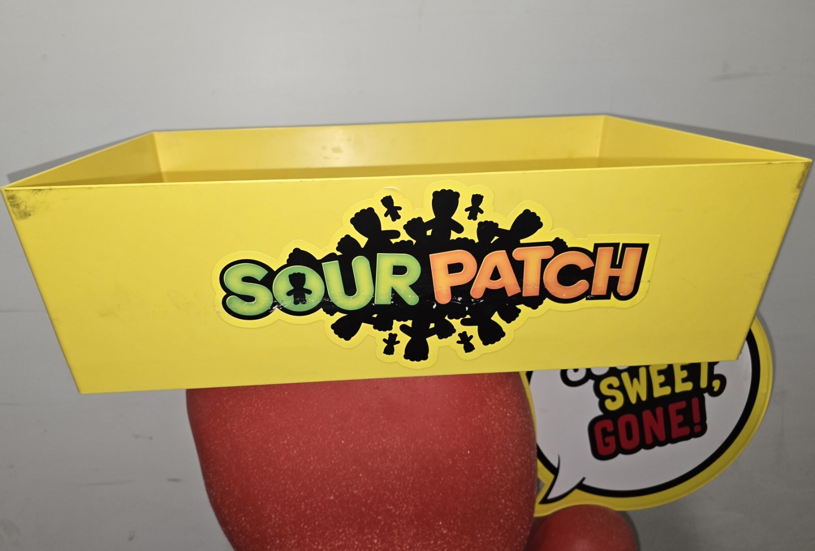 Sour Patch Kids Character Candy Store Display w Storage Tray Rolling Wheels RARE