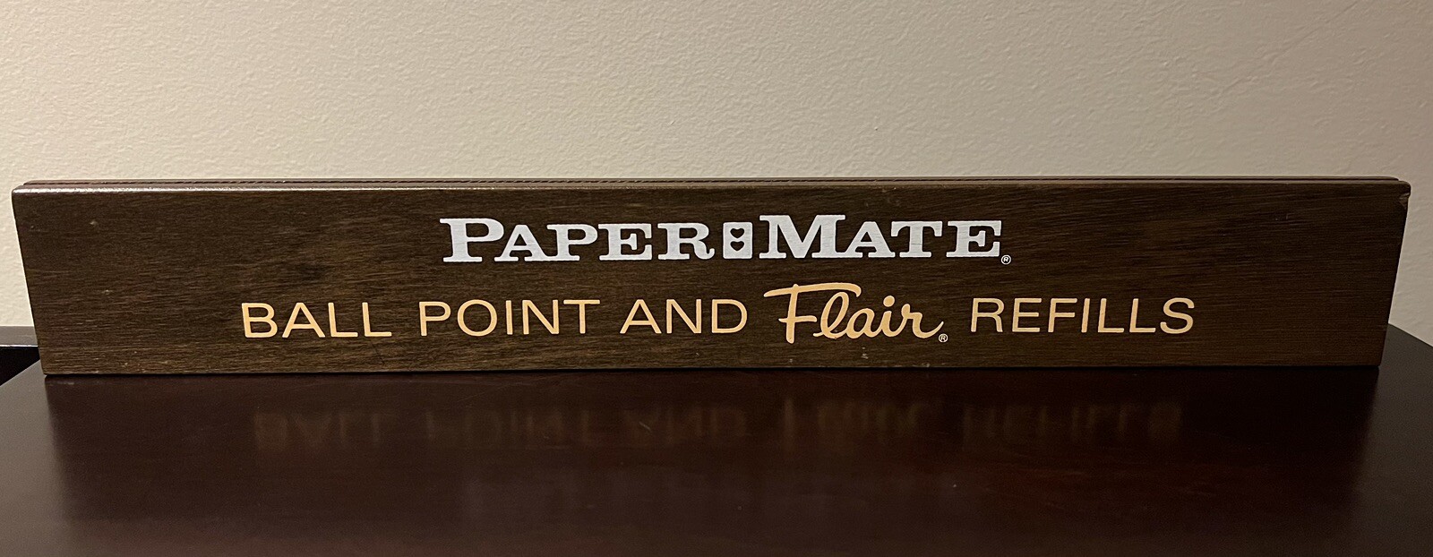 Vintage Paper mate Pens Countertop Rack Display Sign