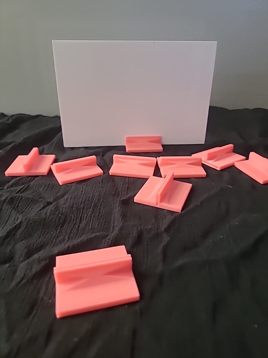 Price Card Display Stand Plastic Set Of 20 PINK Vendor Booth Craft Show