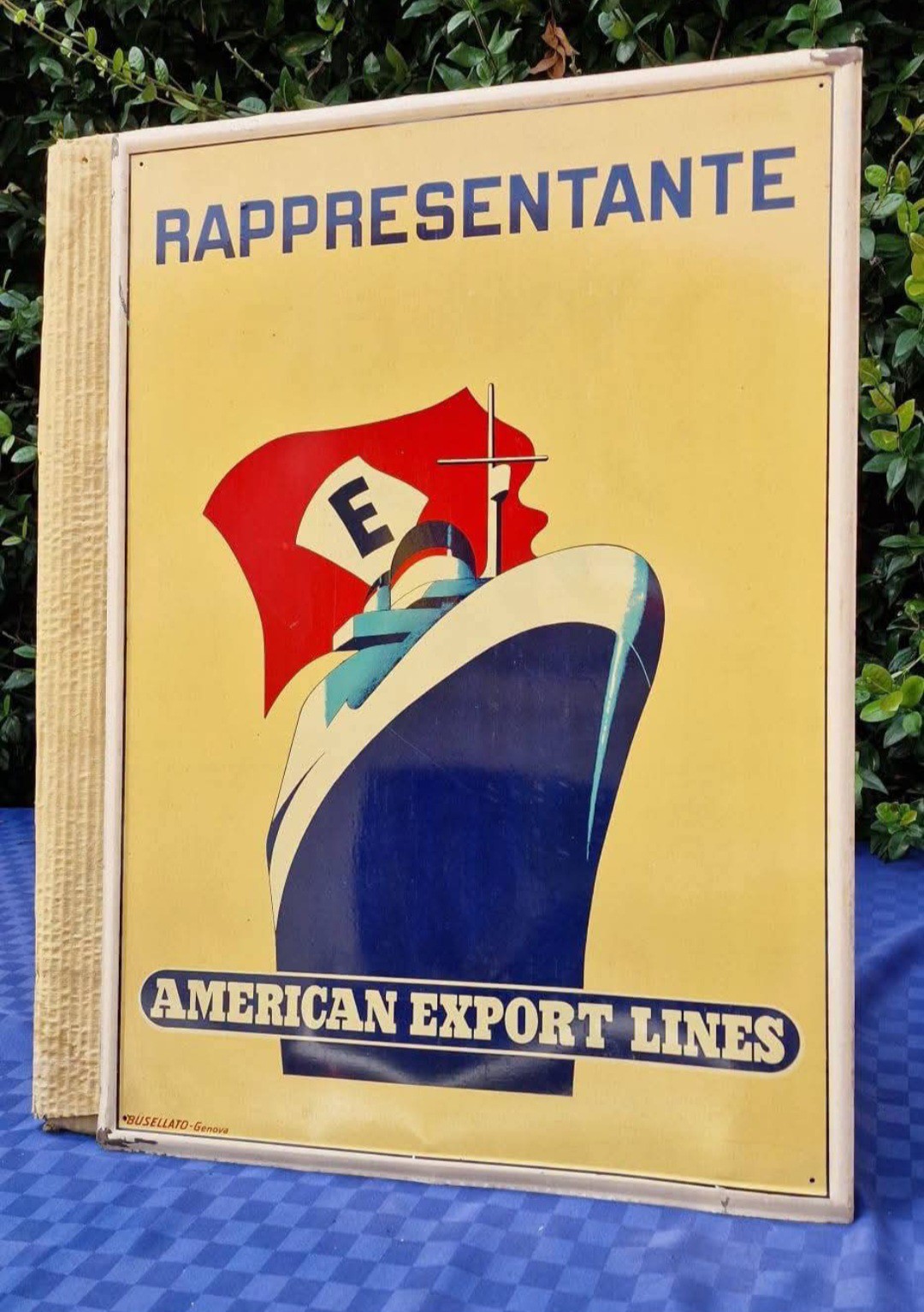 Lithographed Table Sign Representative