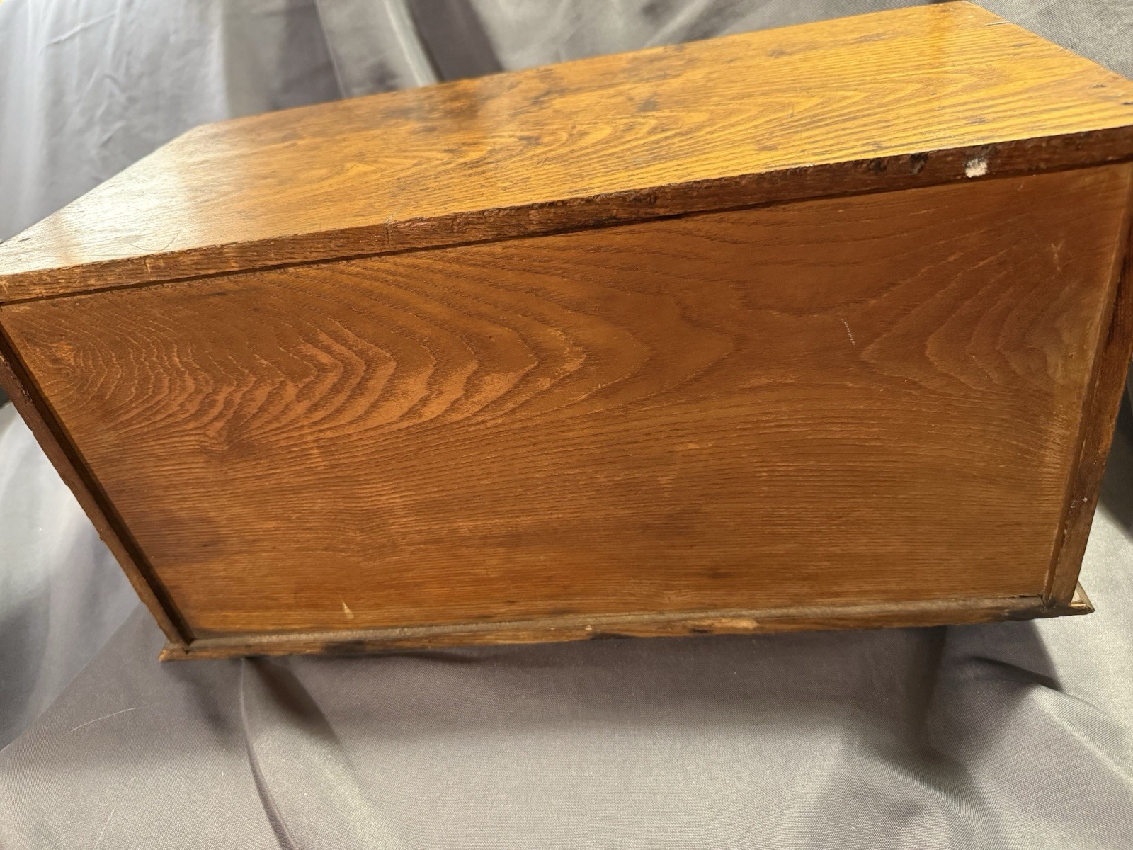 Antique Crowley’s Needles Advertising Display Multi Drawer Cabinet general store