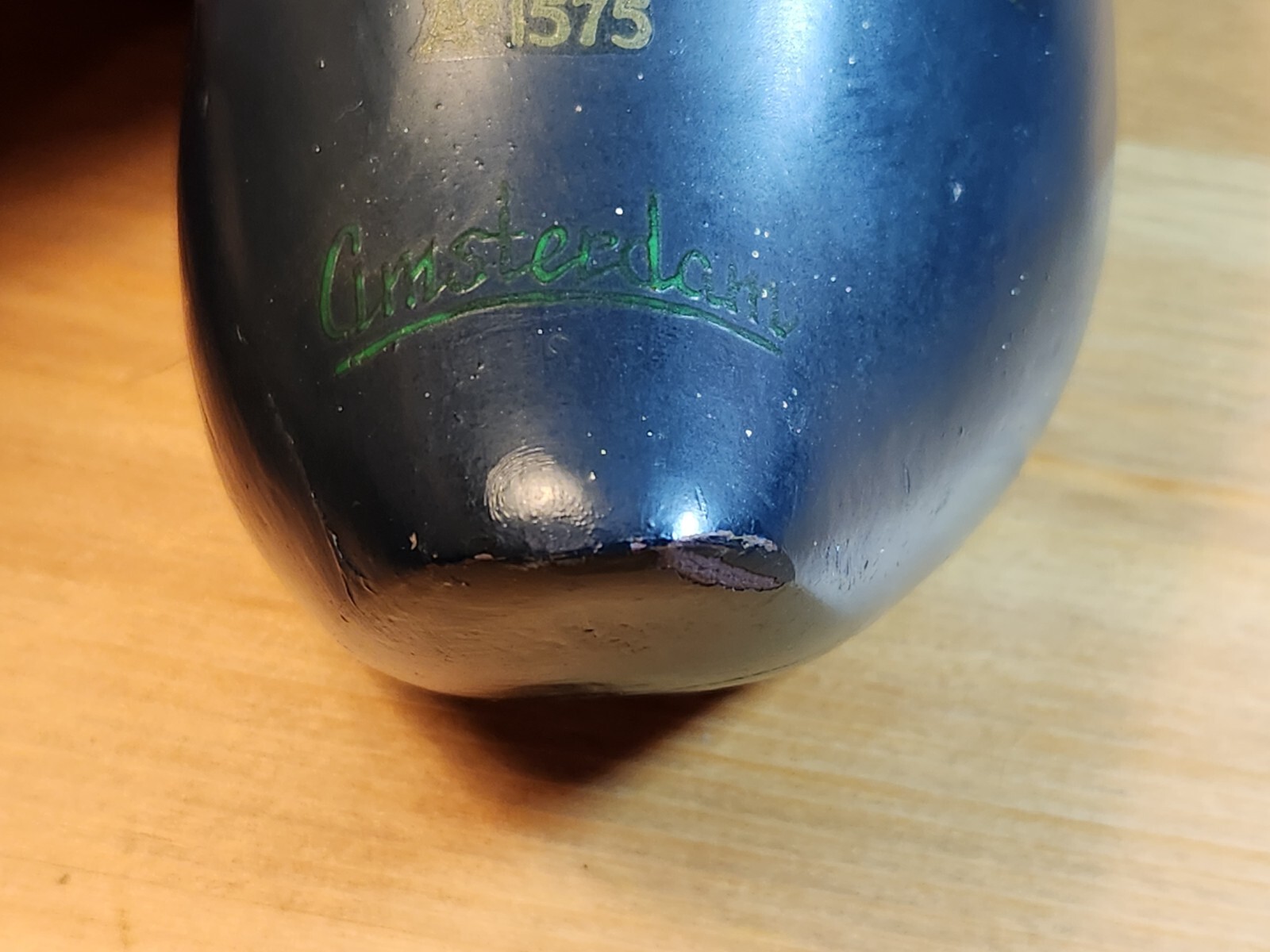 1900-1930 Dutch Travel Agency Souvenir Shoe. LUCAS BOLS 1575 Reisbureau Bergmann