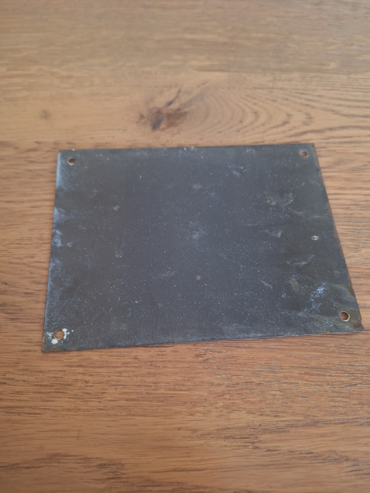 Large Antique Enameled Plaque Street Number 211 20X15cm Navy Blue Enamel
