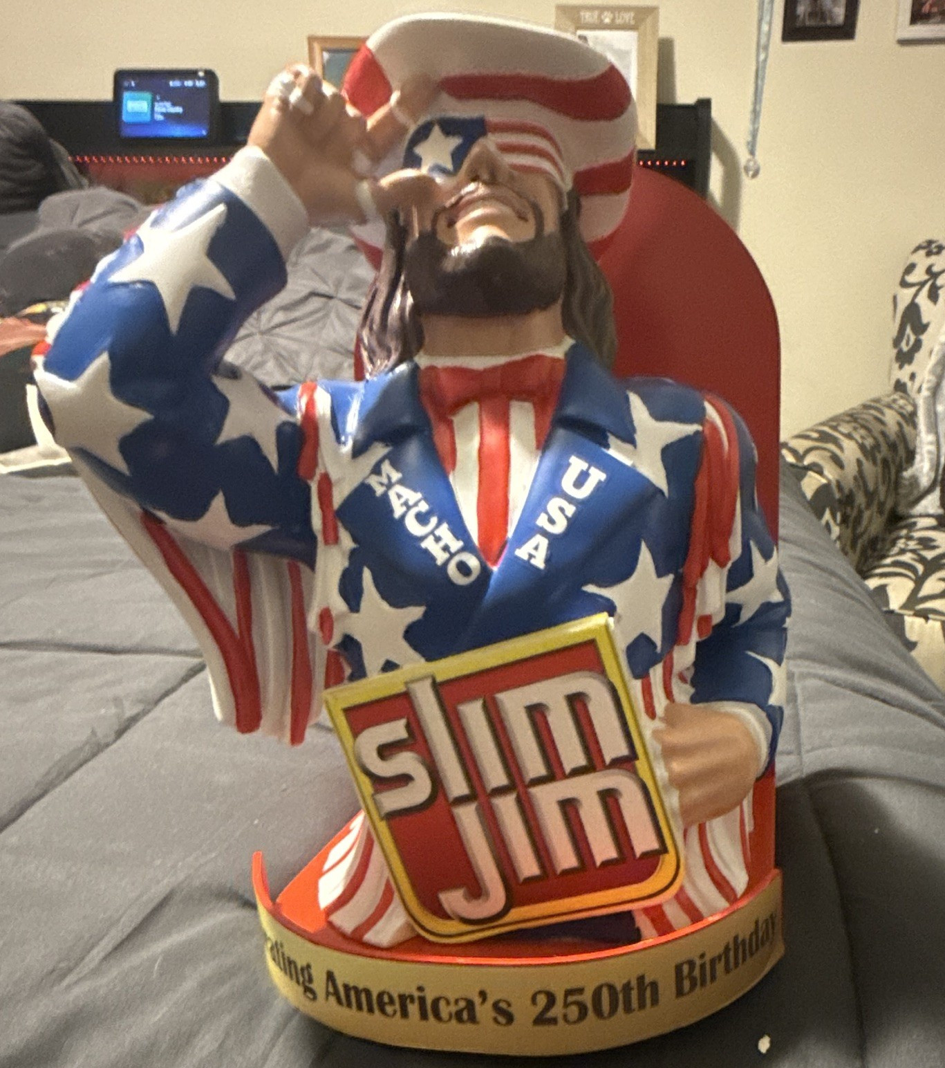 Slim Jim Uncle Sam Store Display Advertising 1976 Red White Blue