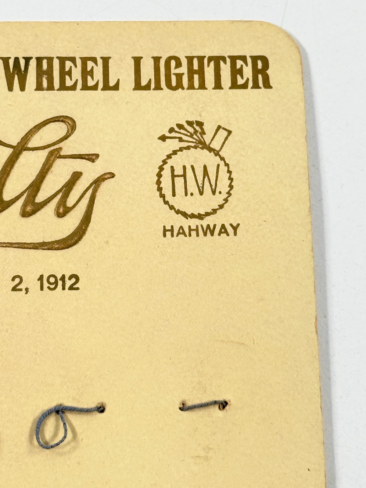 RARE 1912 Hahway No. 89 Cigarette Wheel Lighter Advertising Store Display German