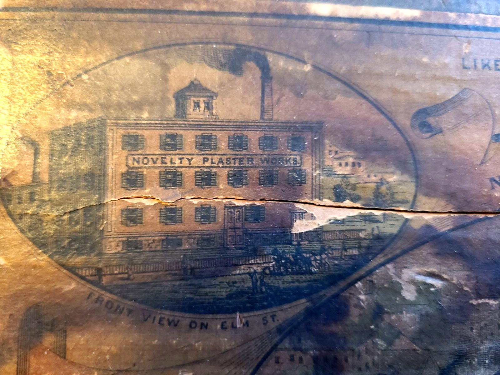 1880 Mitchell’s Improved Perforated BELLADONNA PLASTERS GRAPHIC ADVERTISING BOX
