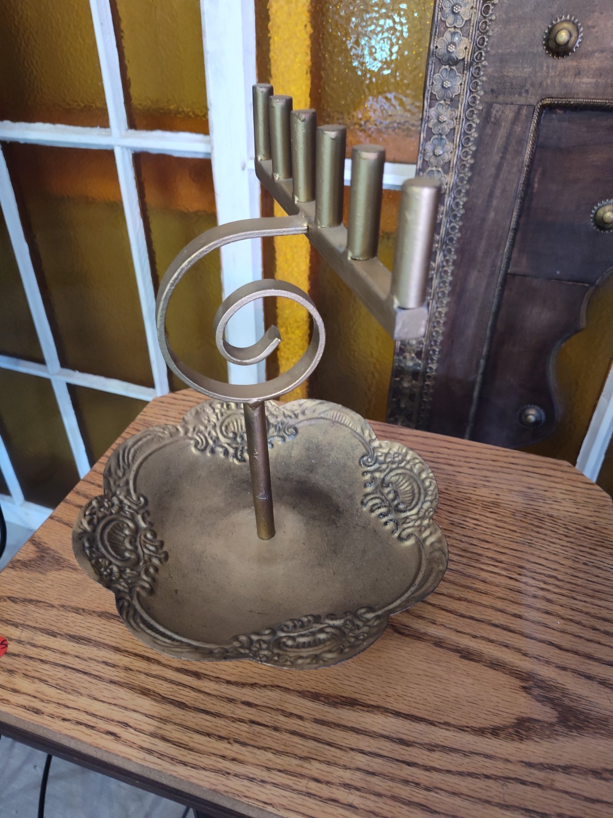 Art Deco Metal Jewelry Rack Display Stand Store Display Rings , Bracelets etc.