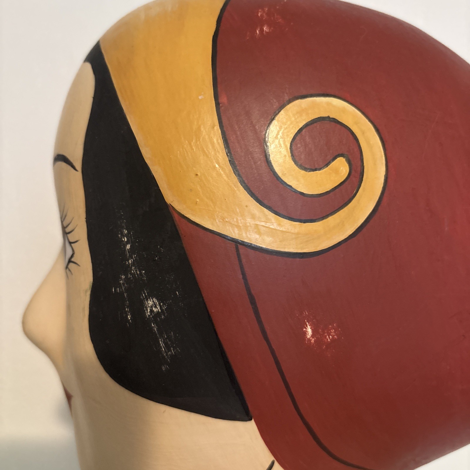 Vintage Millinery Plaster Head Rosa Hat/wig Display