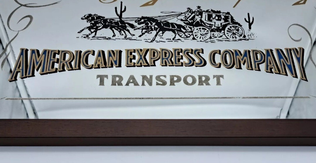 ADVERTISING MIRROR FRAME-SOUTHWESTERN AMERICAN COMPANY TRANSPORT-VINTAGE