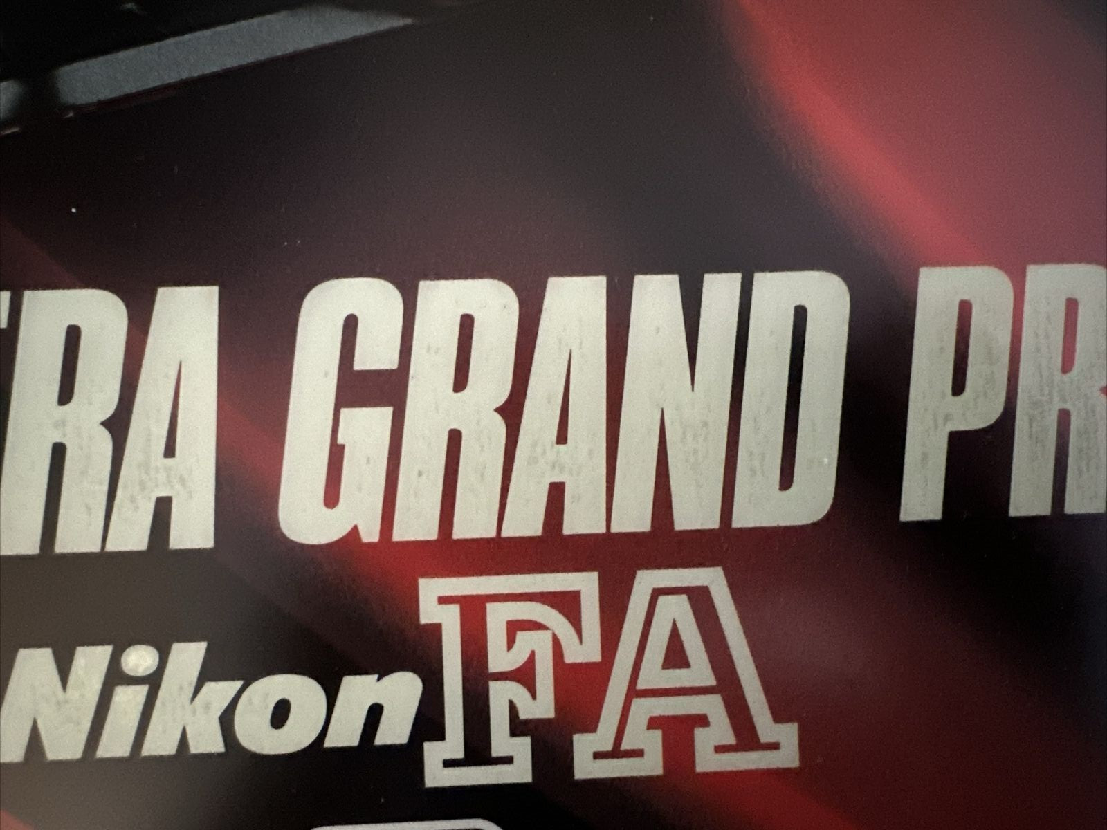 Vintage Nikon FA Camera Grand Prix Advertising Display Sign Counter Mat