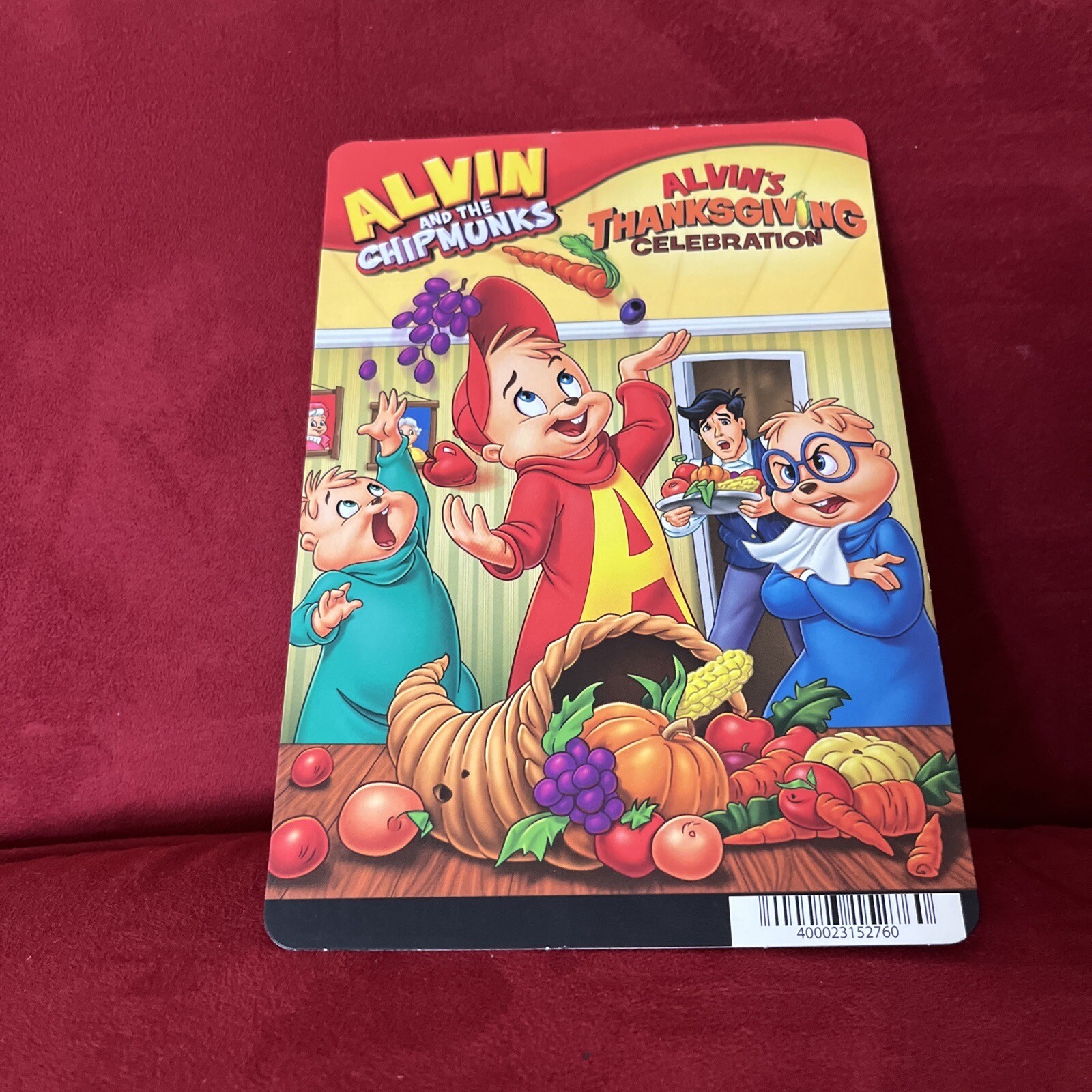 Blockbuster Movie Backer Card Mini Poster 5.5”x8” Alvin Chipmunks Thanksgiving