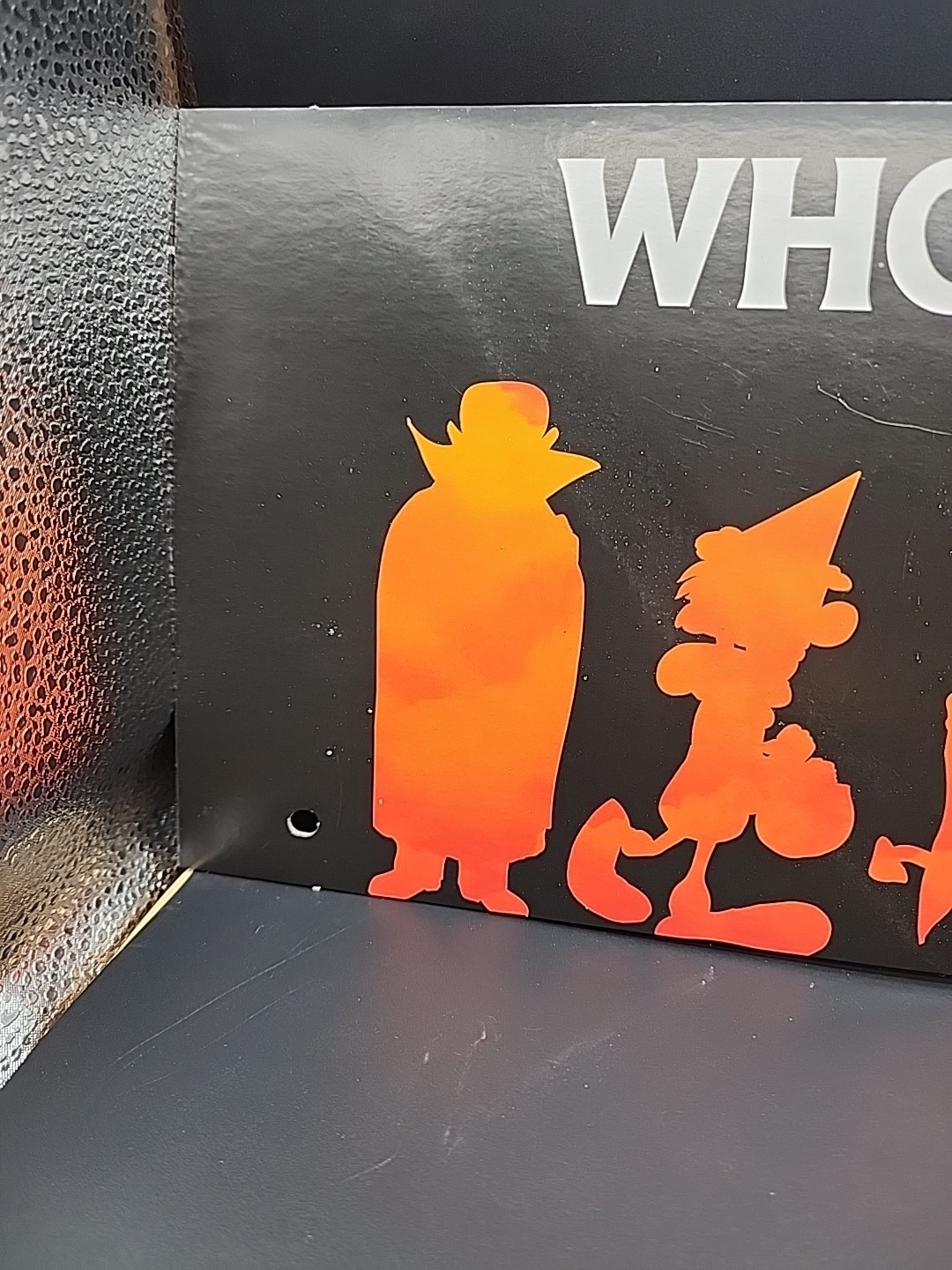 Spirit Halloween Cardboard End Cap Store Display Sign Who Will You Be? Devil