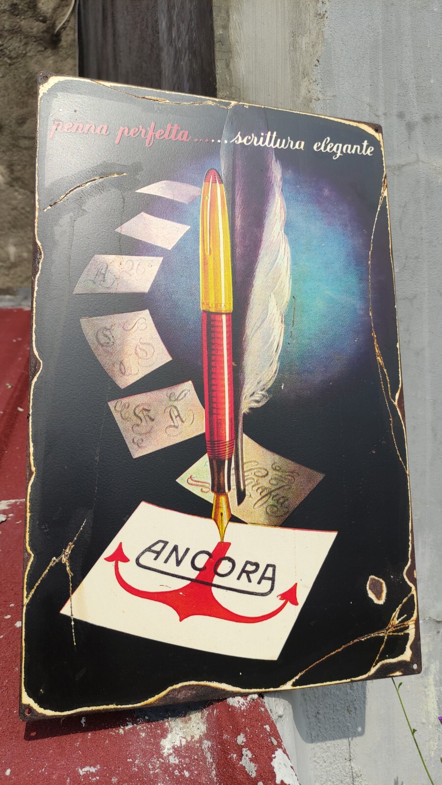 Ancora Lusso Vintage advertising Sign