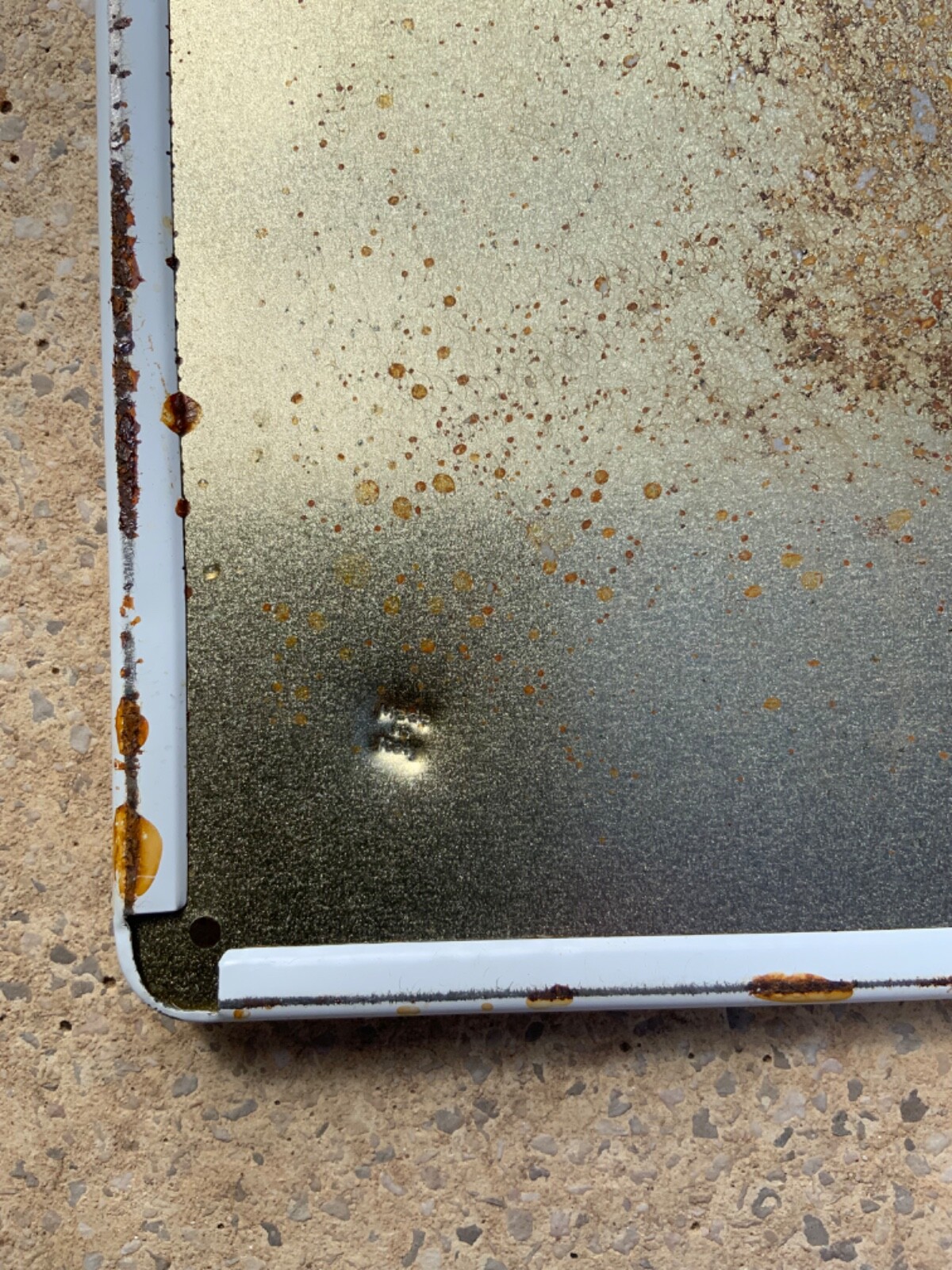 Vintage Vespa metal plate, 20×30 cm