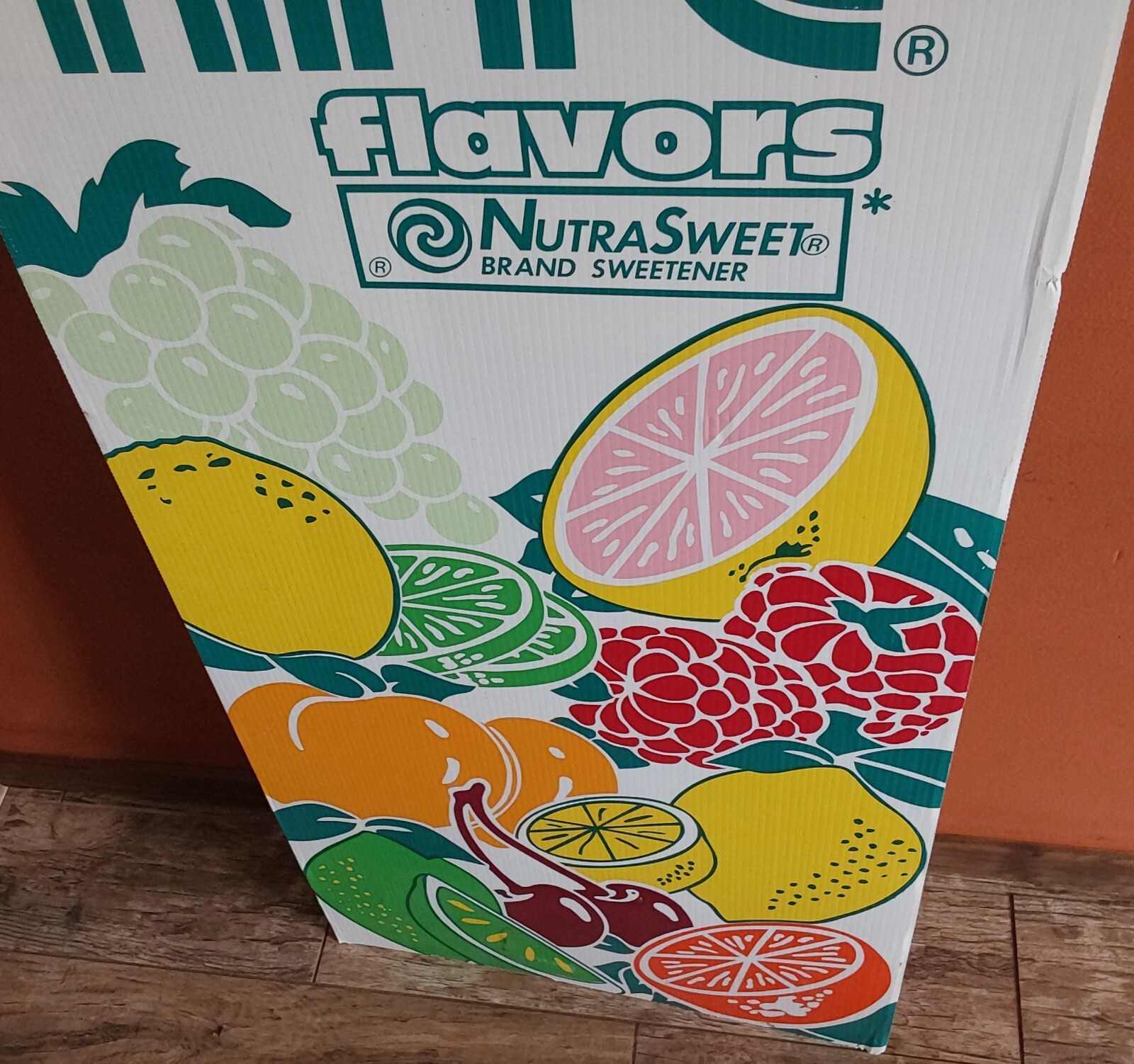 OLDER DIET RITE CARDBOARD STORE SIGN 49 x 19