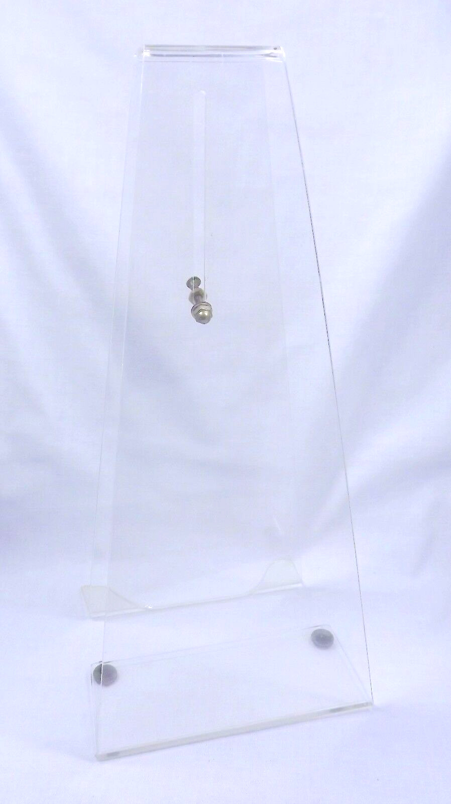 Clock display stand only acrylic plastic for wall clock set of 2 Vintage CQ009