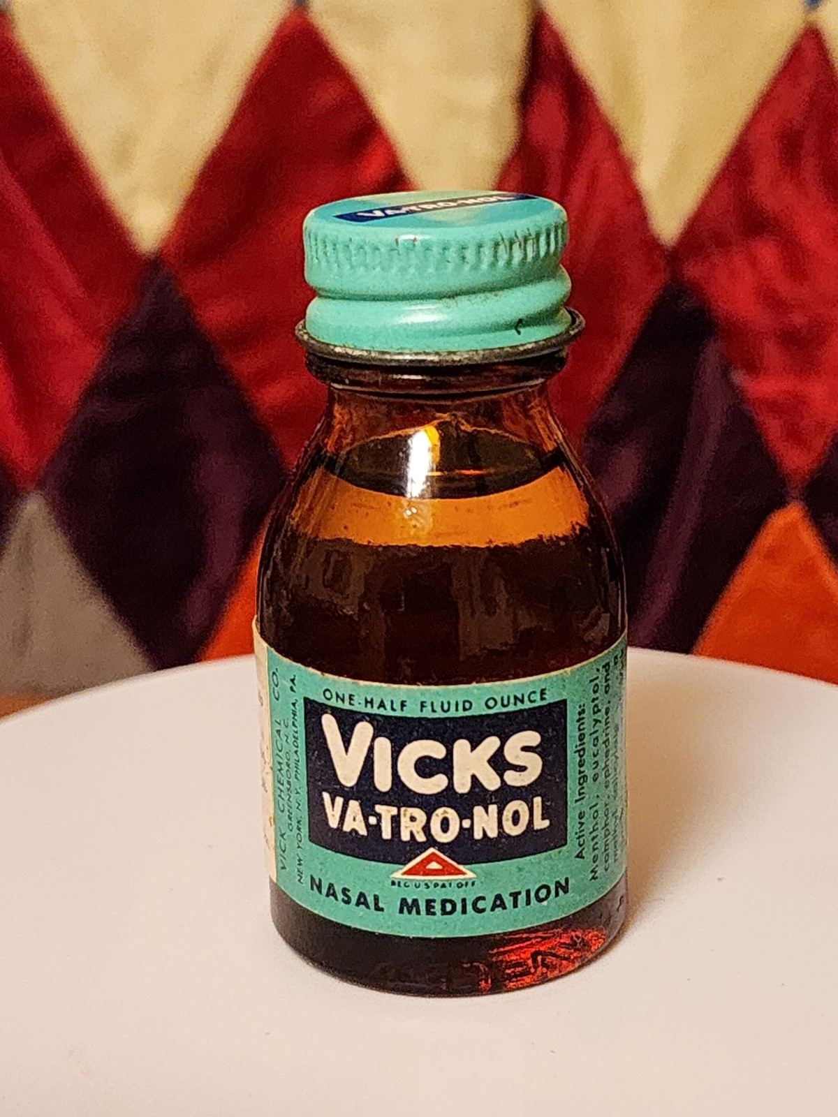 Vintage VICKS VapoRub and VICKS VA-TRO-NOL nose drops full sealed bottles w/ box