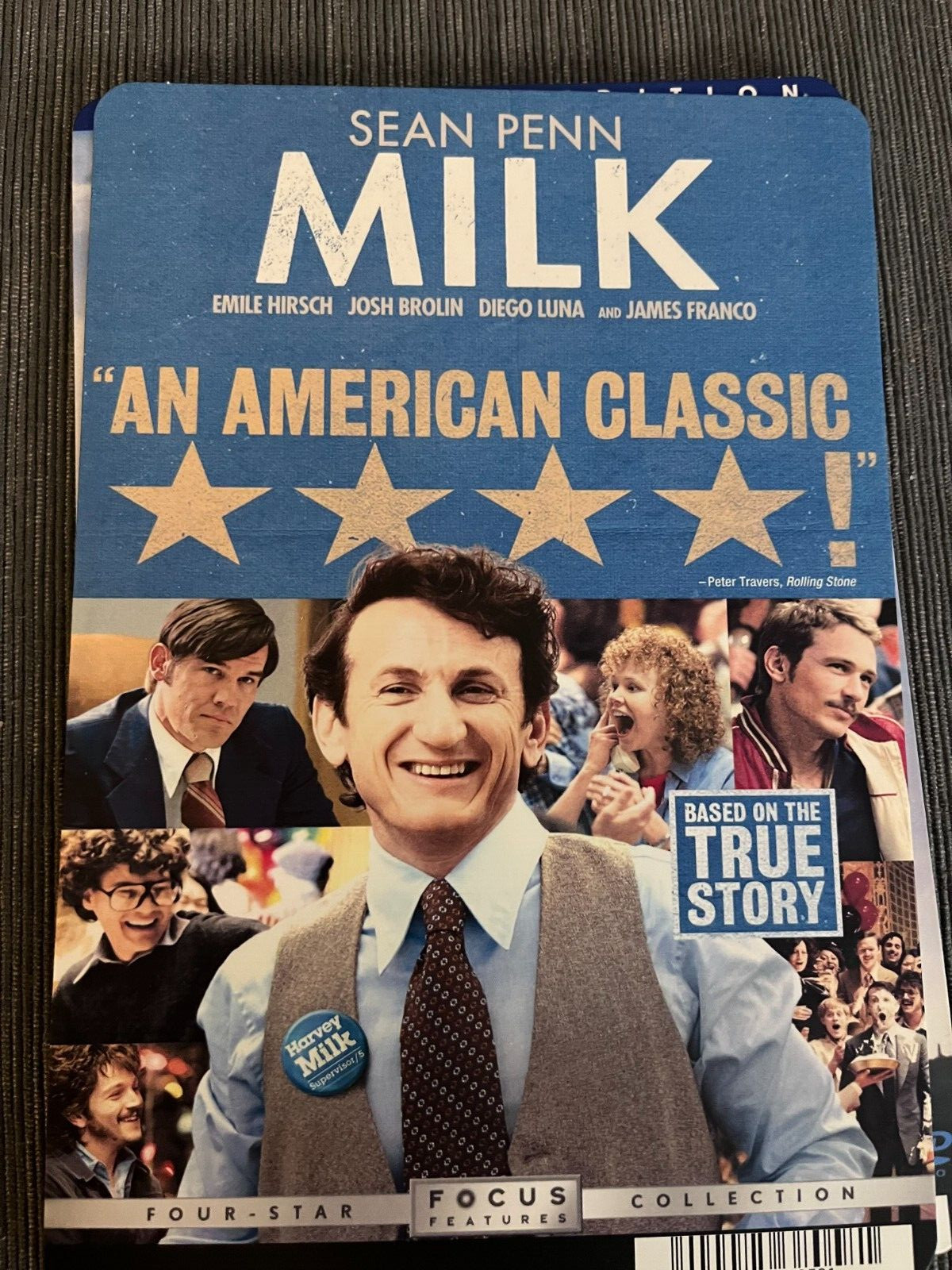 Sean Penn MILK BLOCKBUSTER VIDEO BACKER CARD 5.5″X8″ NO MOVIE