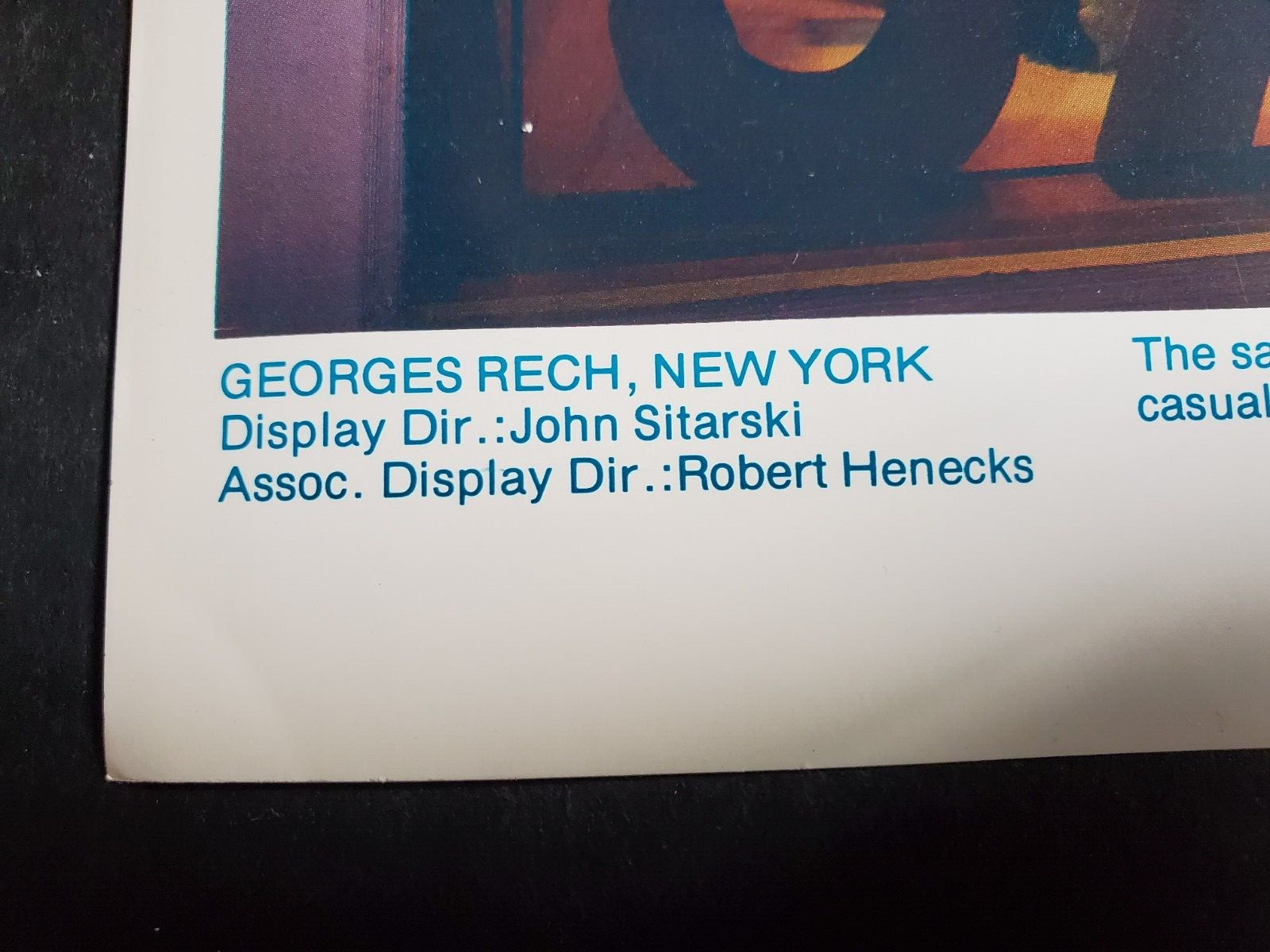1980s GEORGES RECH, NEW YORK WINDOW DISPLAY PHOTO PRINT END OF SUMMER CACTI