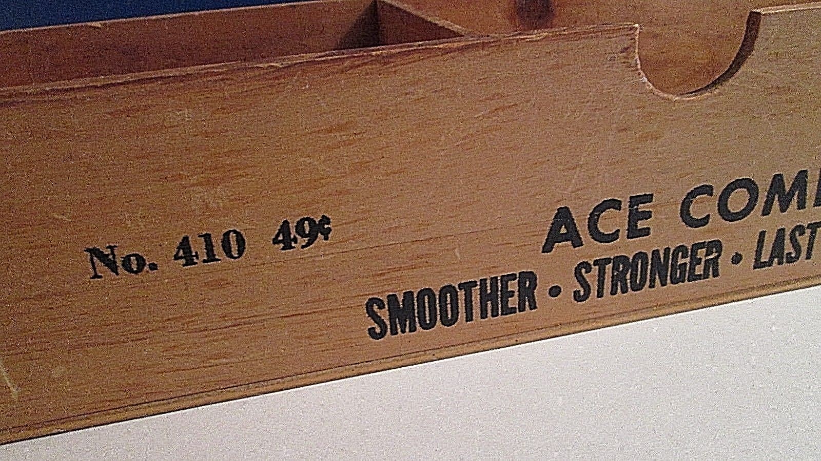 VINTAGE DIME STORE COUNTER DISPLAY~ ACE COMBS Smoother Stronger Last Much Longer