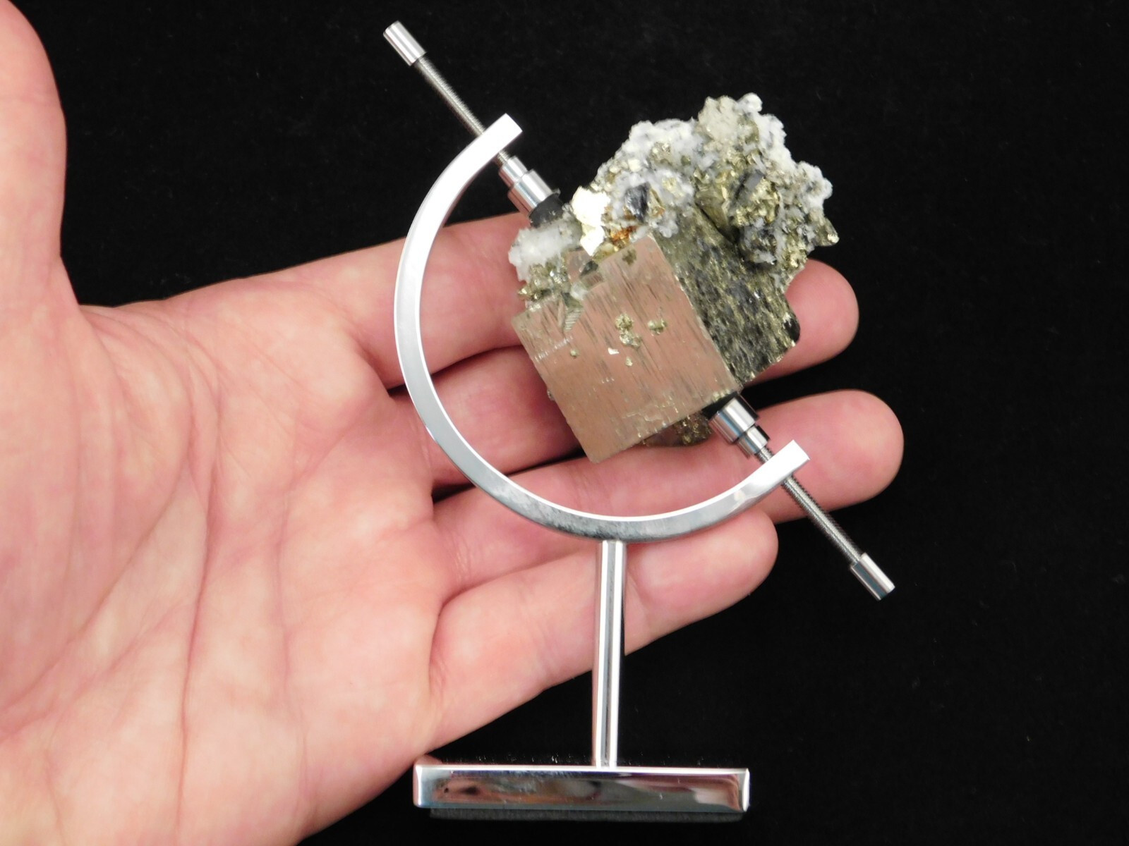 CALIPER Display Stand SMALL Sized Chrome Adjustable