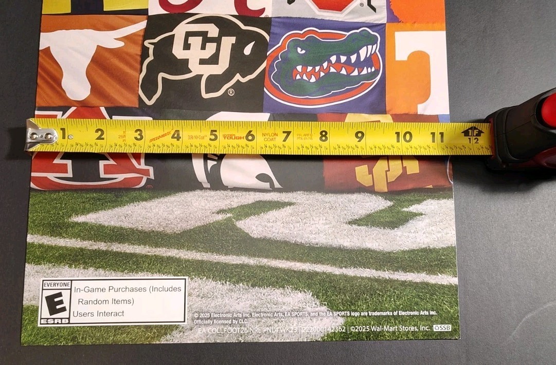 2025 – EA Sports College Football 26 – Store display advertisement – 24x 11x